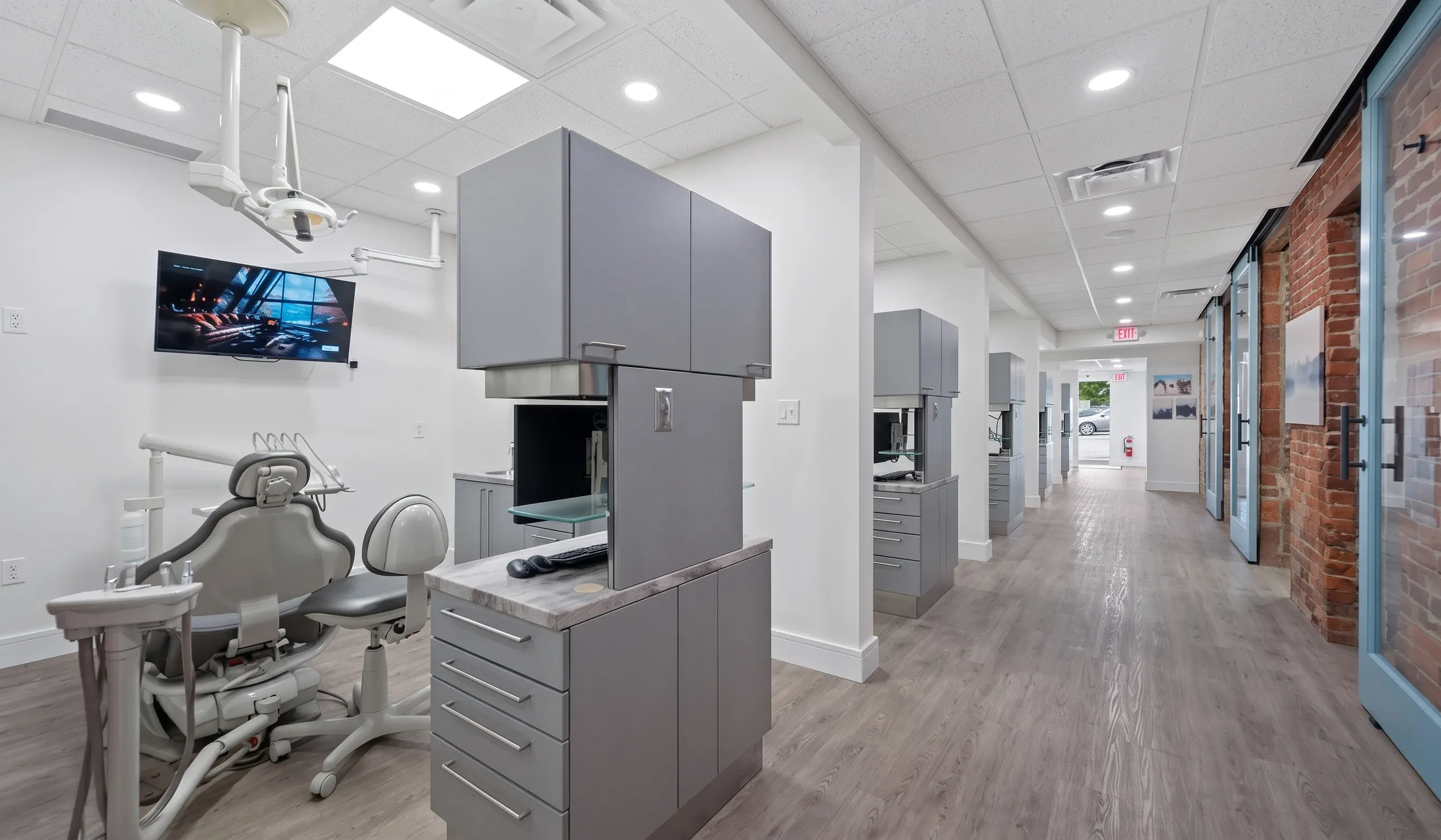 Dr. Barry Applegate, DMD with a nurse practitioner at Applegate MedSpa in Covington, KY