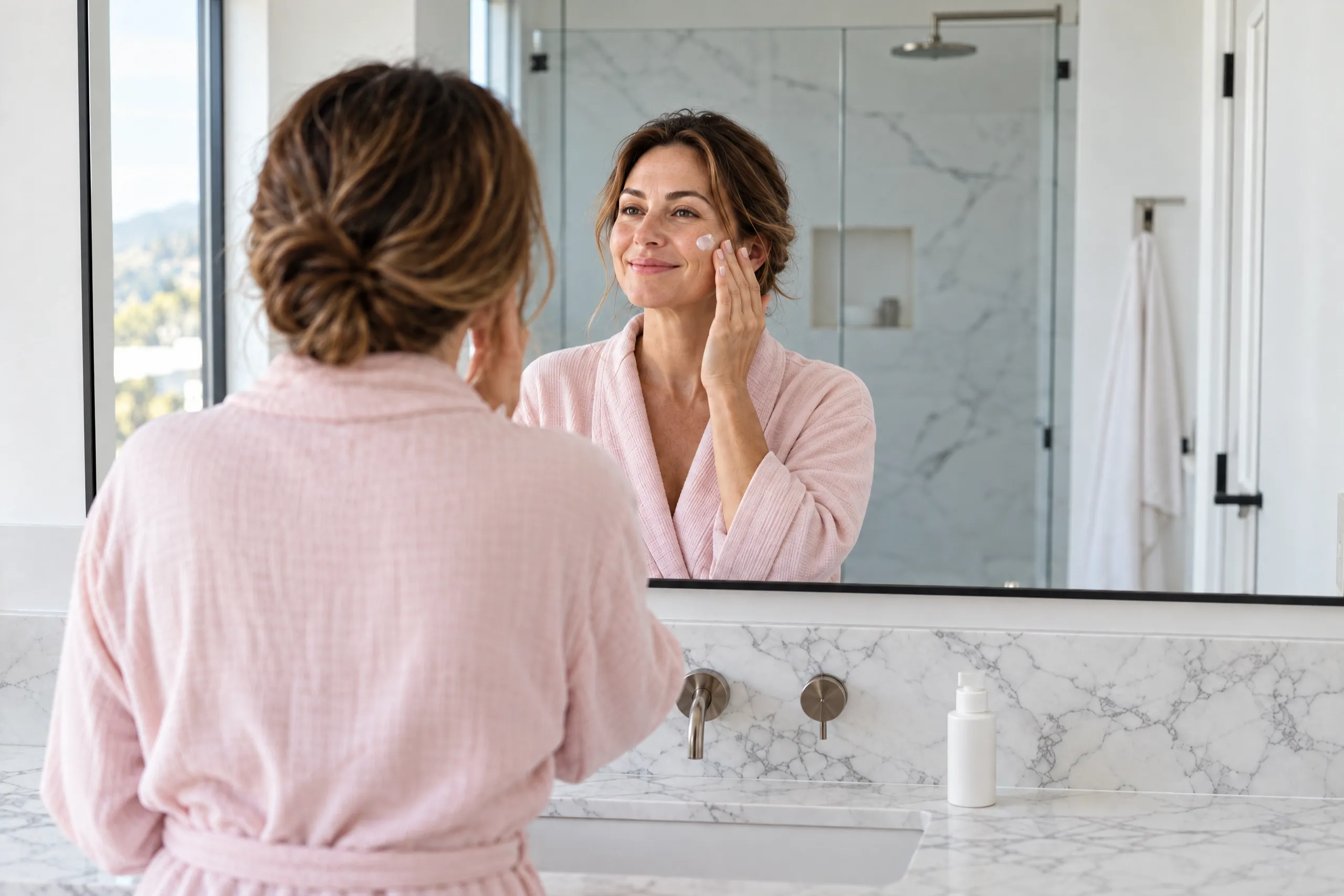 Woman receiving a medical-grade skin treatment at Applegate Dentistry and MedSpa in Covington, KY