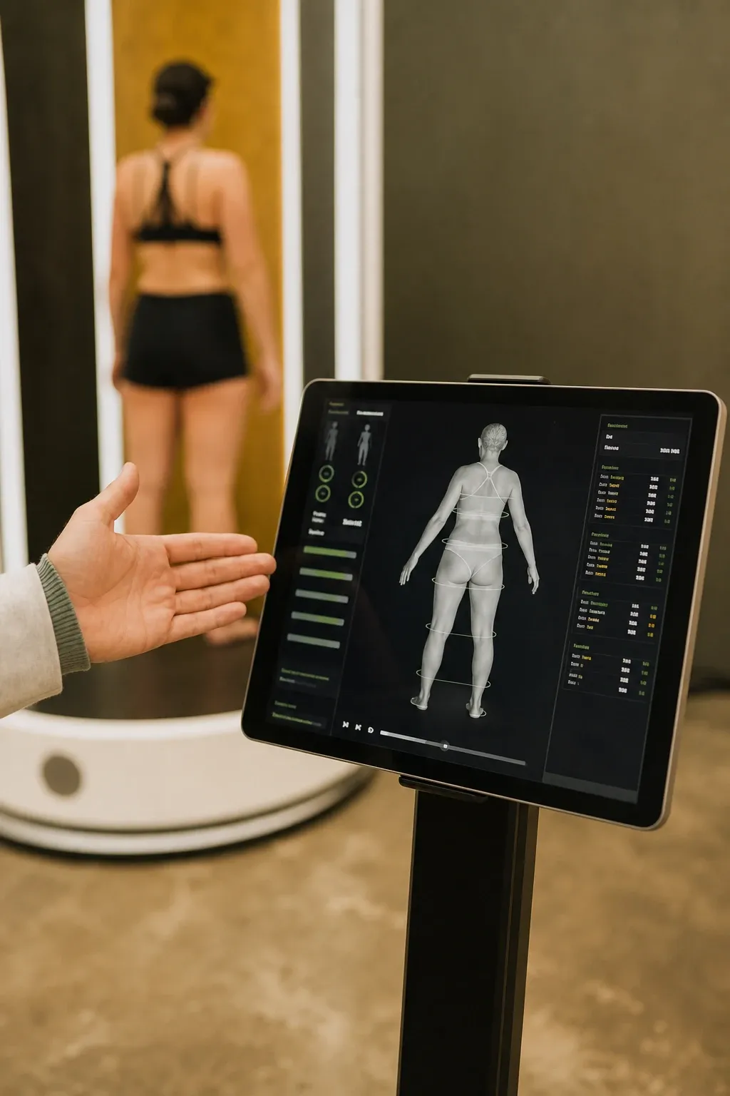 Side by side Styku 3D avatars showing body composition change for a Desert Oasis Wellness and Med Spa patient in Lake Havasu