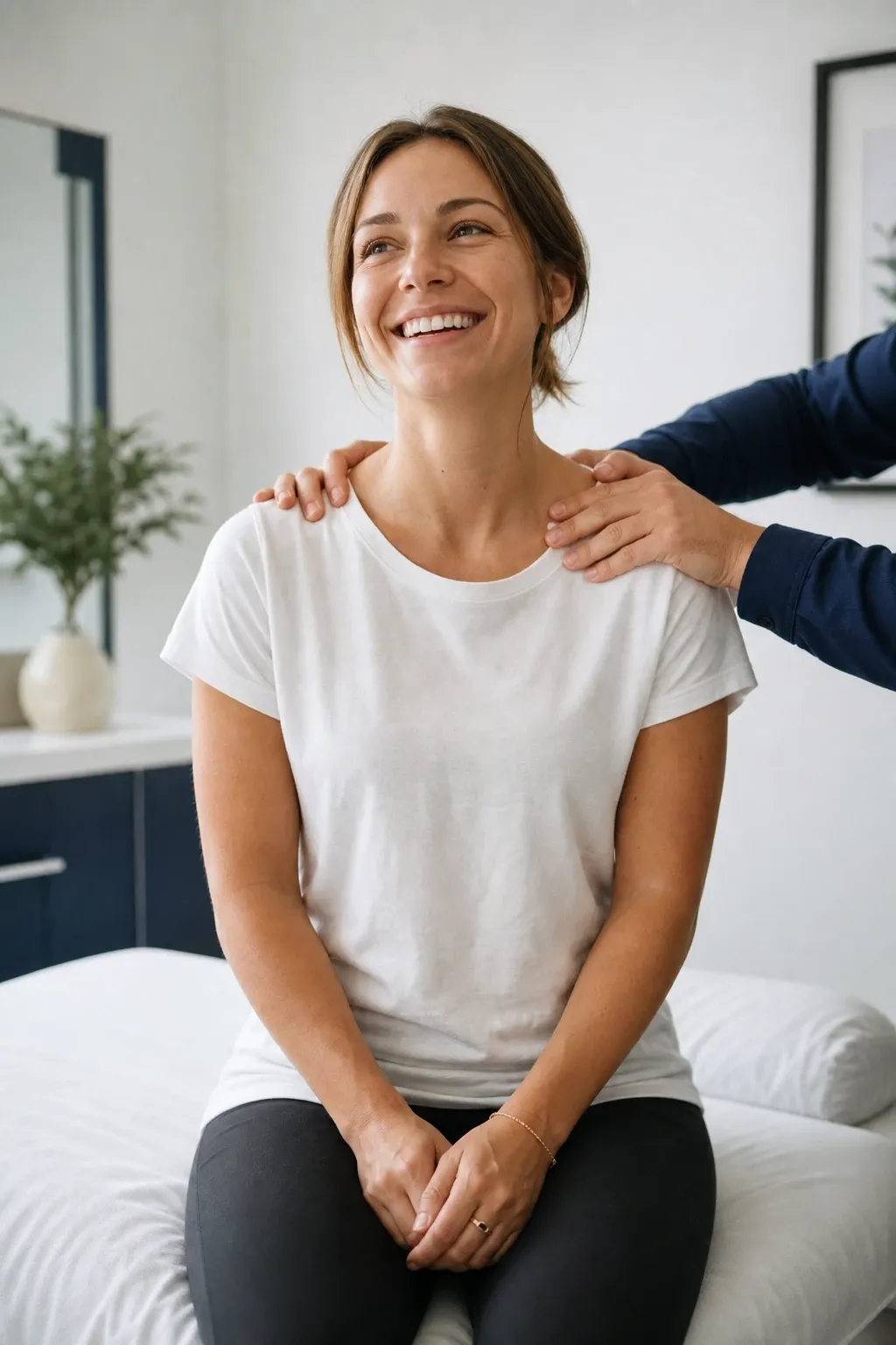 Adjustment room with drop table and treatment equipment at Bergtold Chiropractic in Naples, Florida