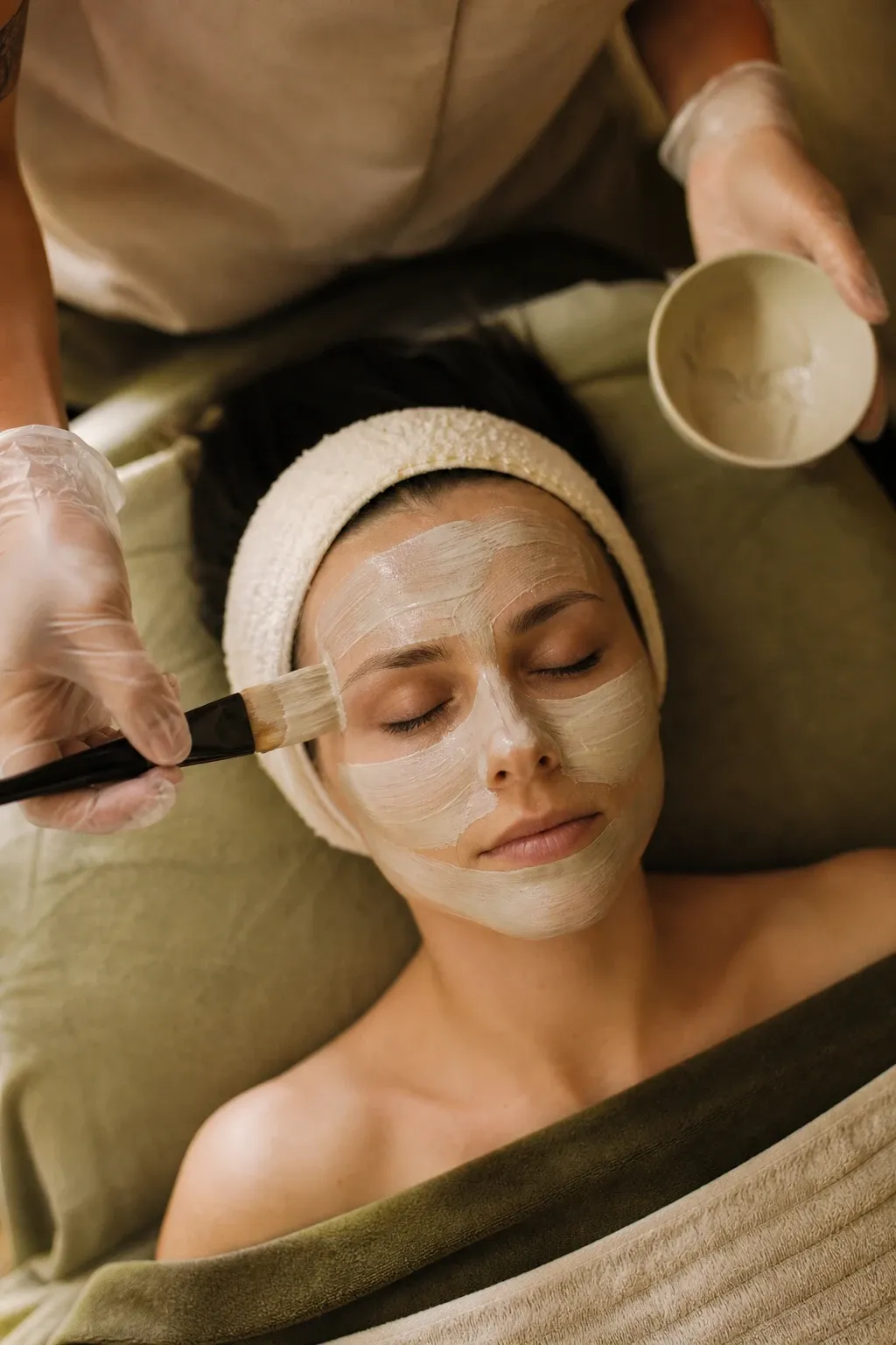 Before and after facial results showing brighter, smoother skin at Desert Oasis Wellness and Med Spa in Lake Havasu City