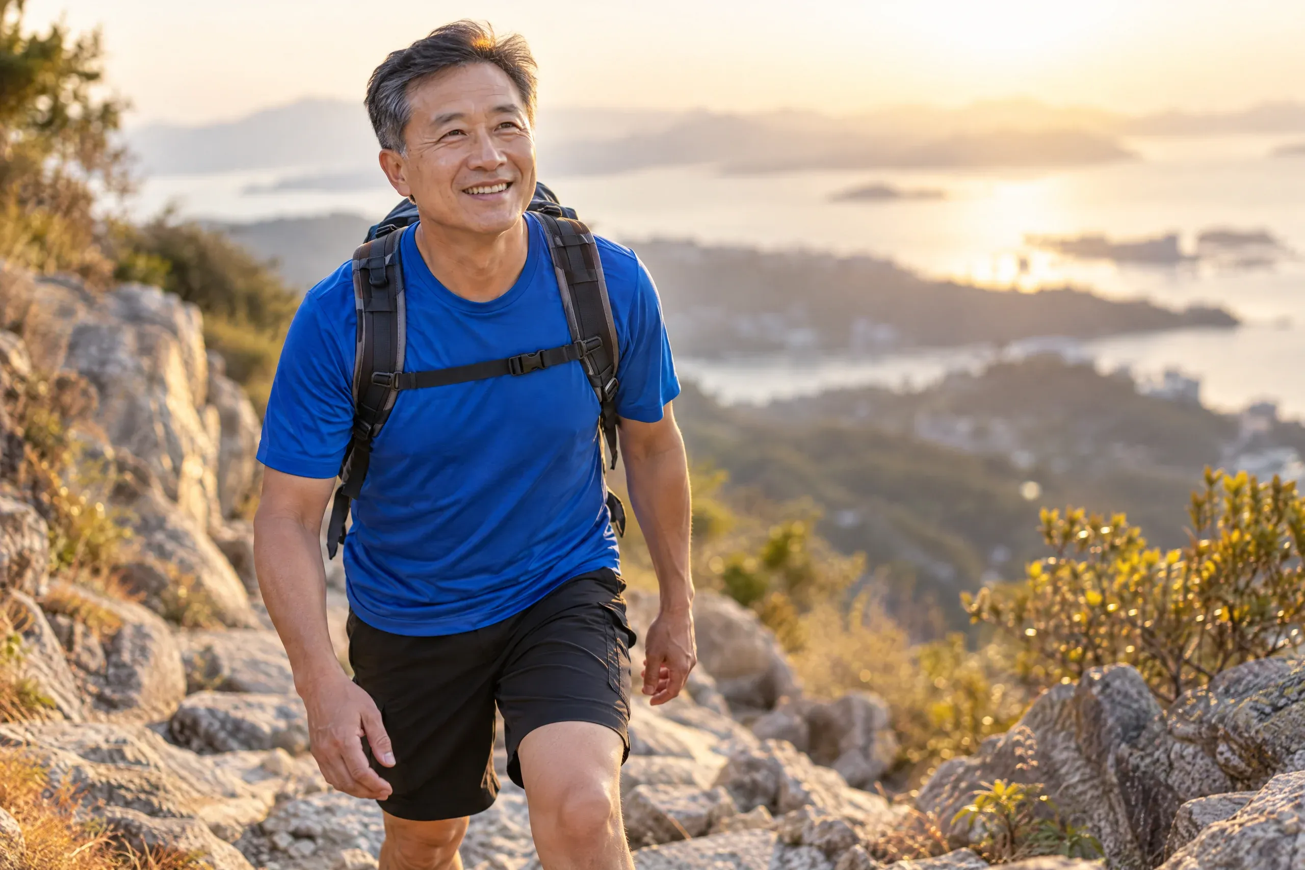 Active adult reviewing joint pain and recovery goals with a coach at Aspire Trim Clinic near Charlotte, NC