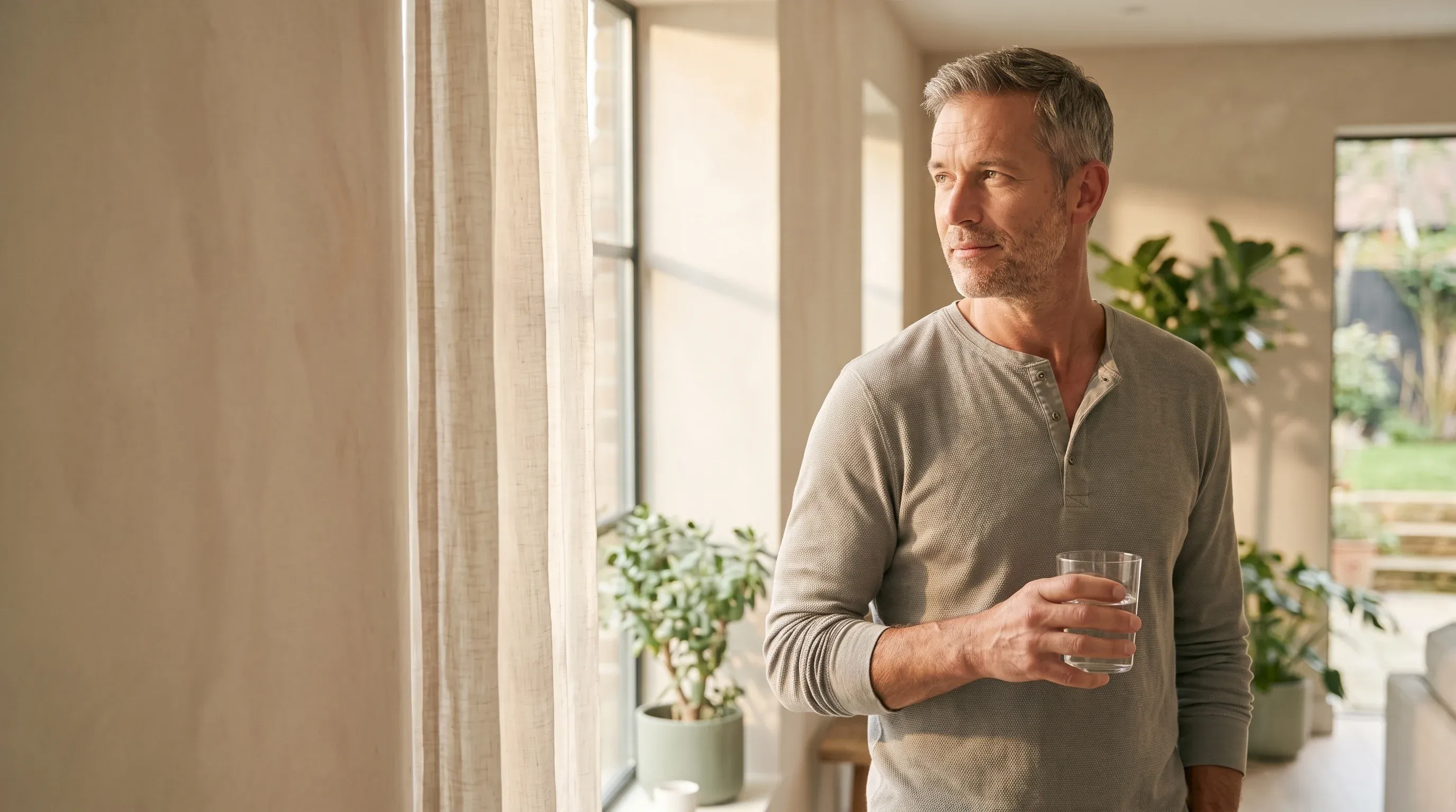 Man reviewing low testosterone symptoms and lab results at Aspire Trim Clinic in Charlotte, NC