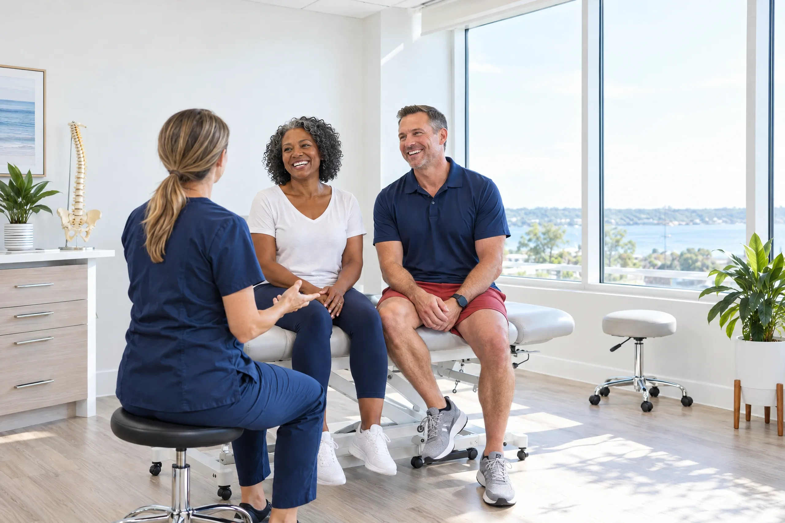 Physician-directed pain relief and wellness technology in a treatment room at Ready Pain Management in Gulf Breeze, FL