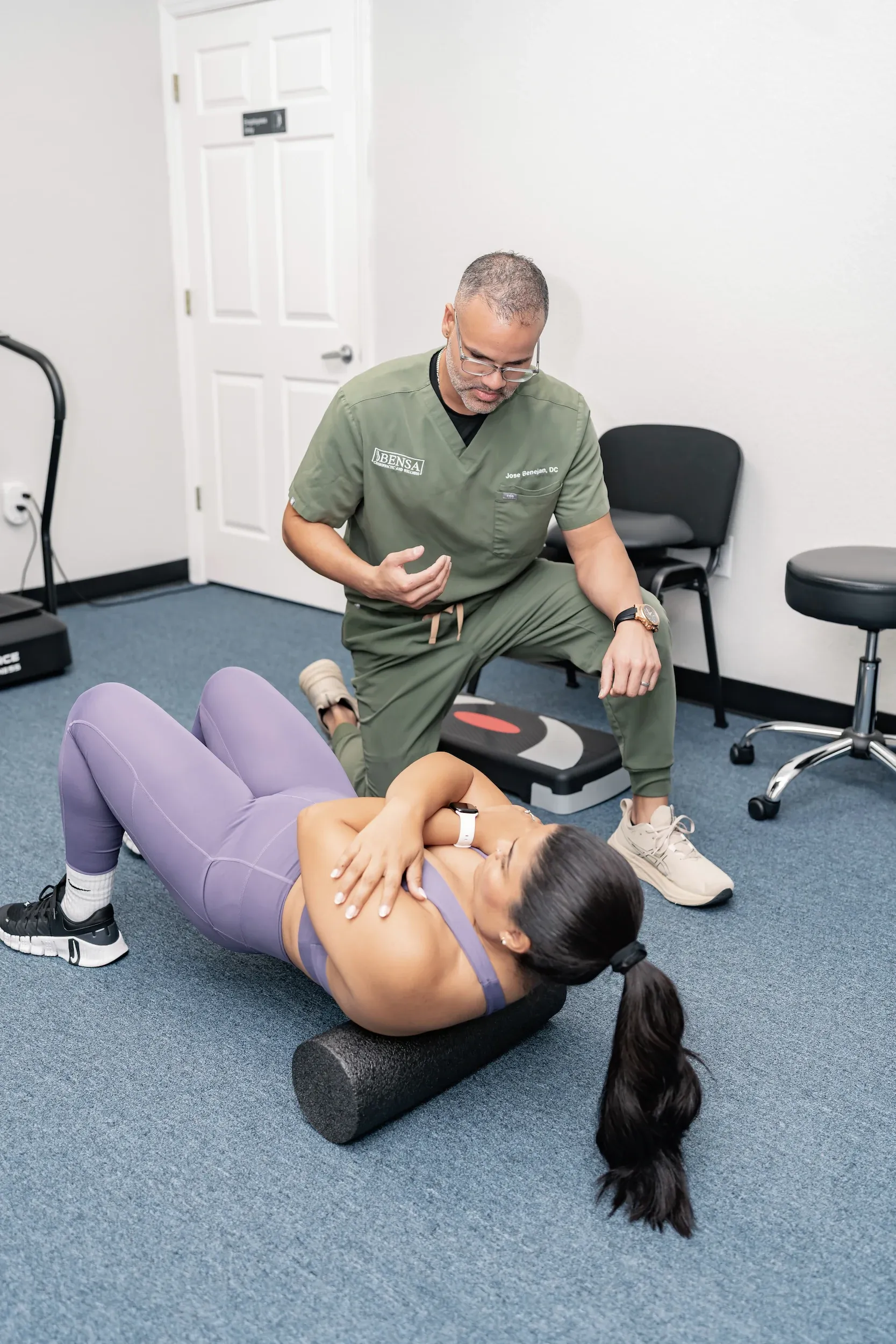 Chiropractic adjustment table and tools used at Bensa Chiropractic and Wellness Bradenton