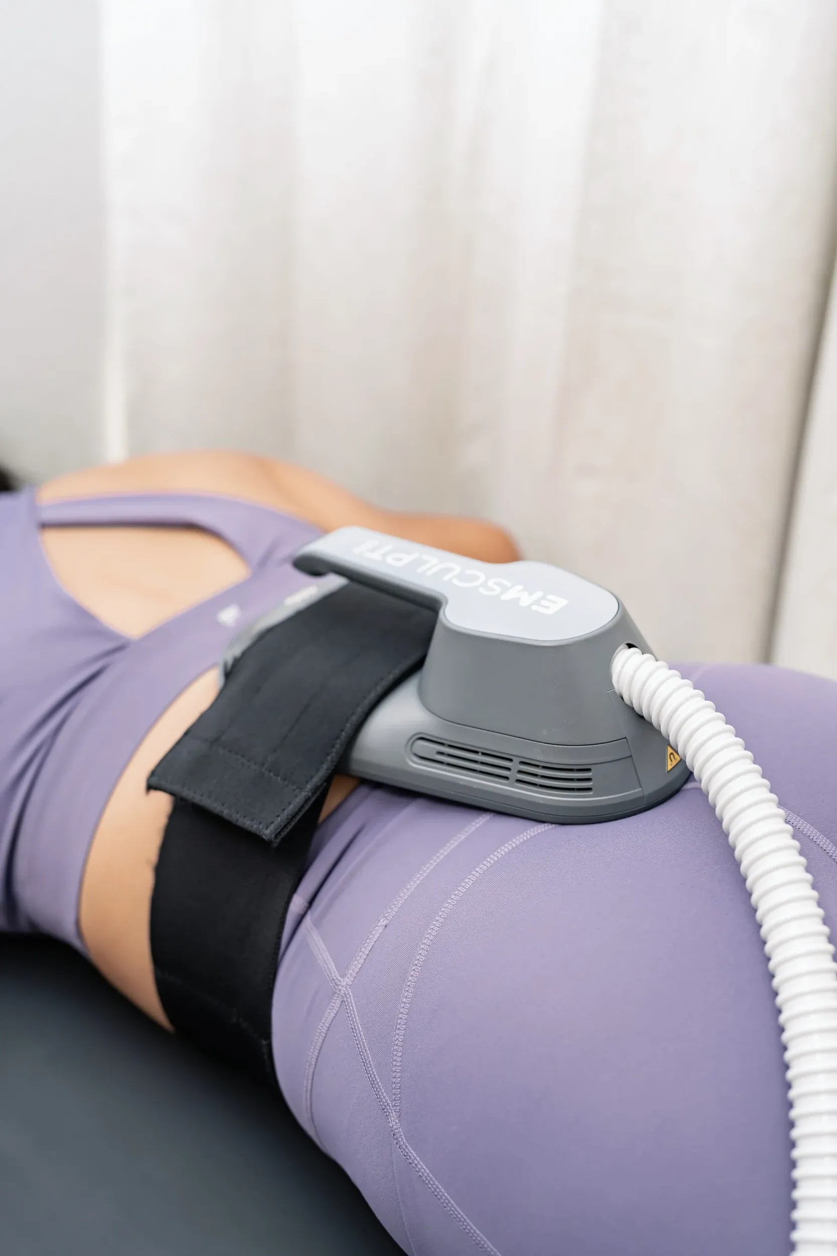 Before and after body contouring results showing improved muscle tone at Bensa Chiropractic Bradenton