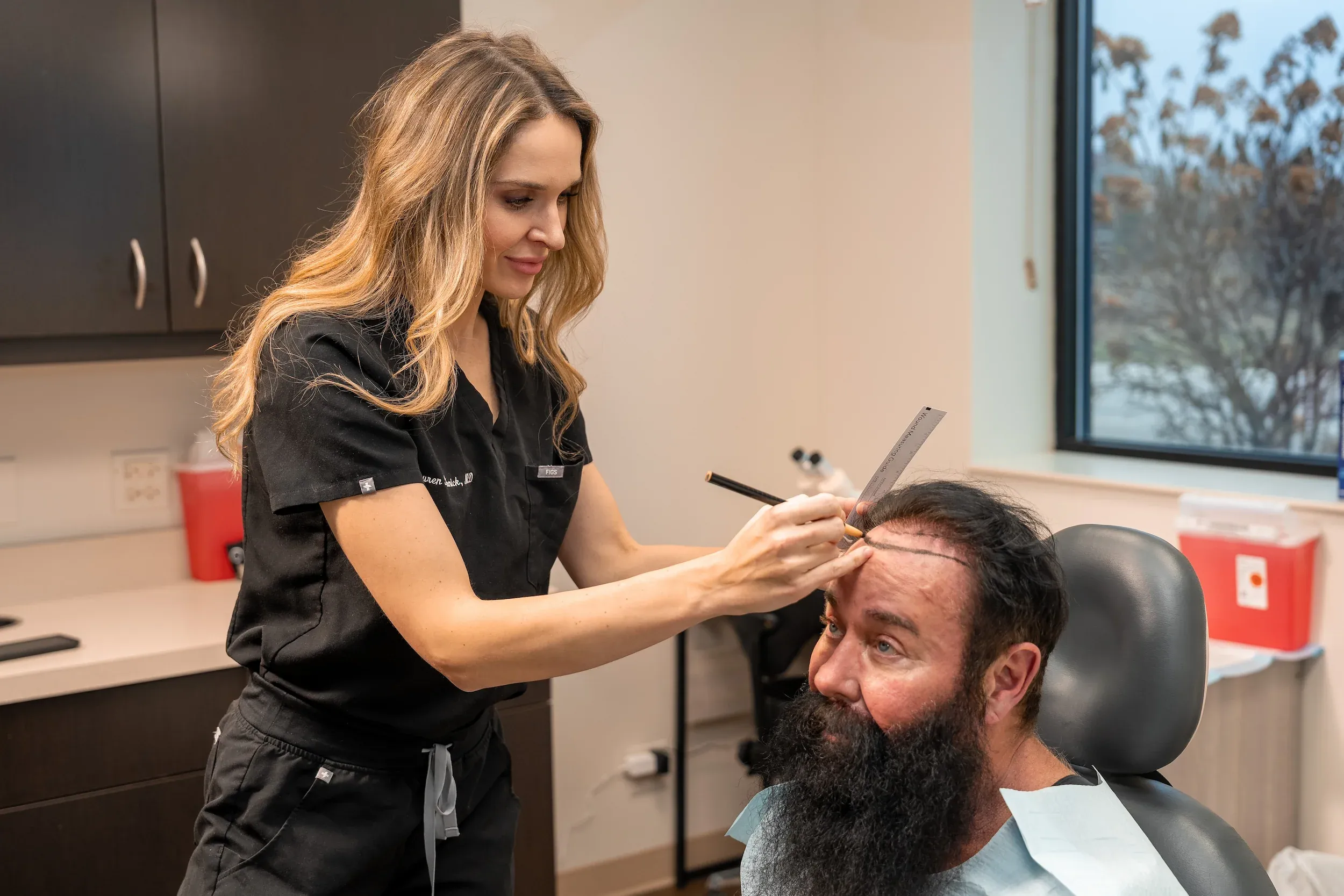 Hair loss treatment consultation at DSI Hair in Algonquin, IL