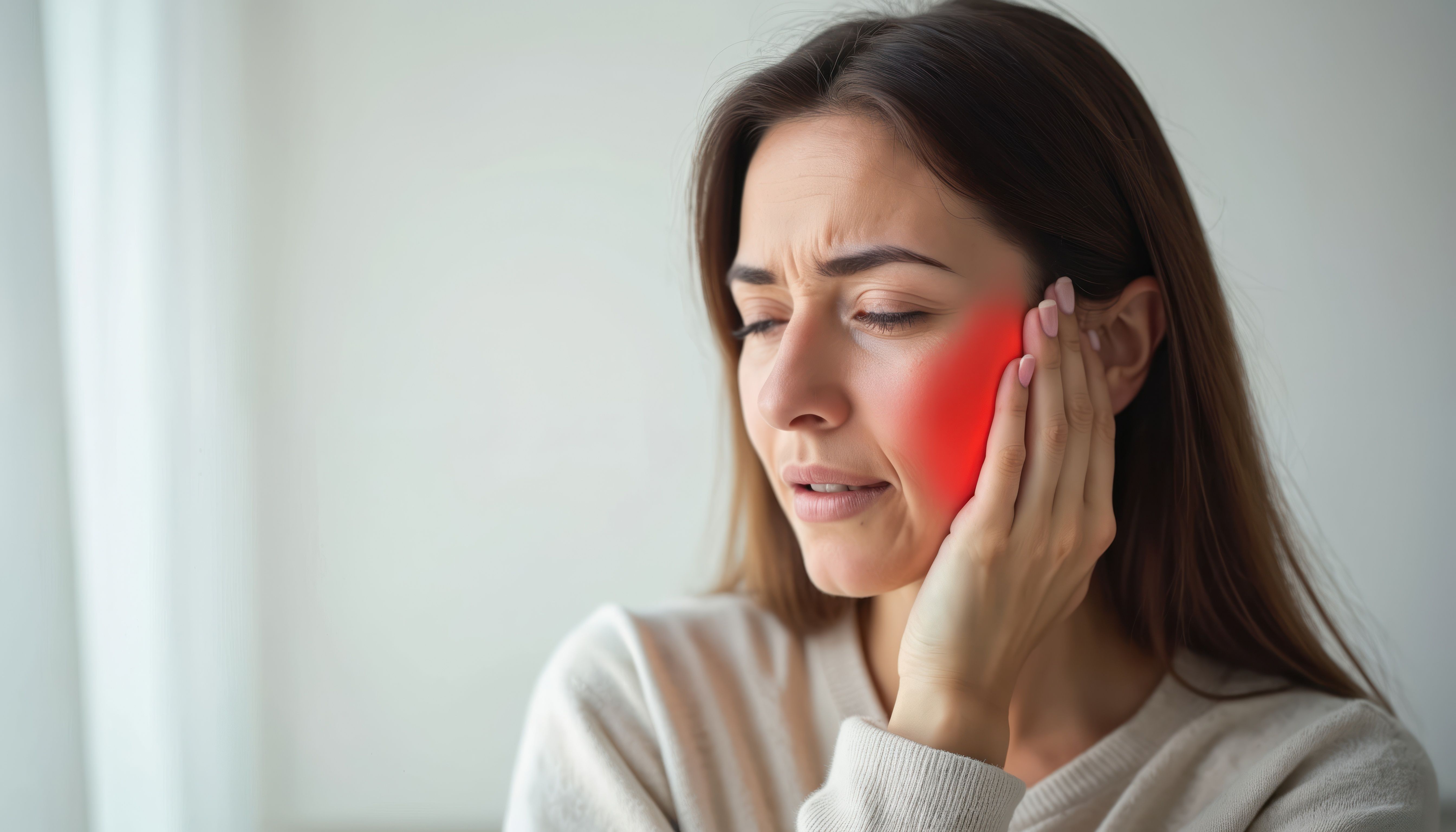 Patient with jaw pain seeking TMJ treatment at Dental World Longwood FL