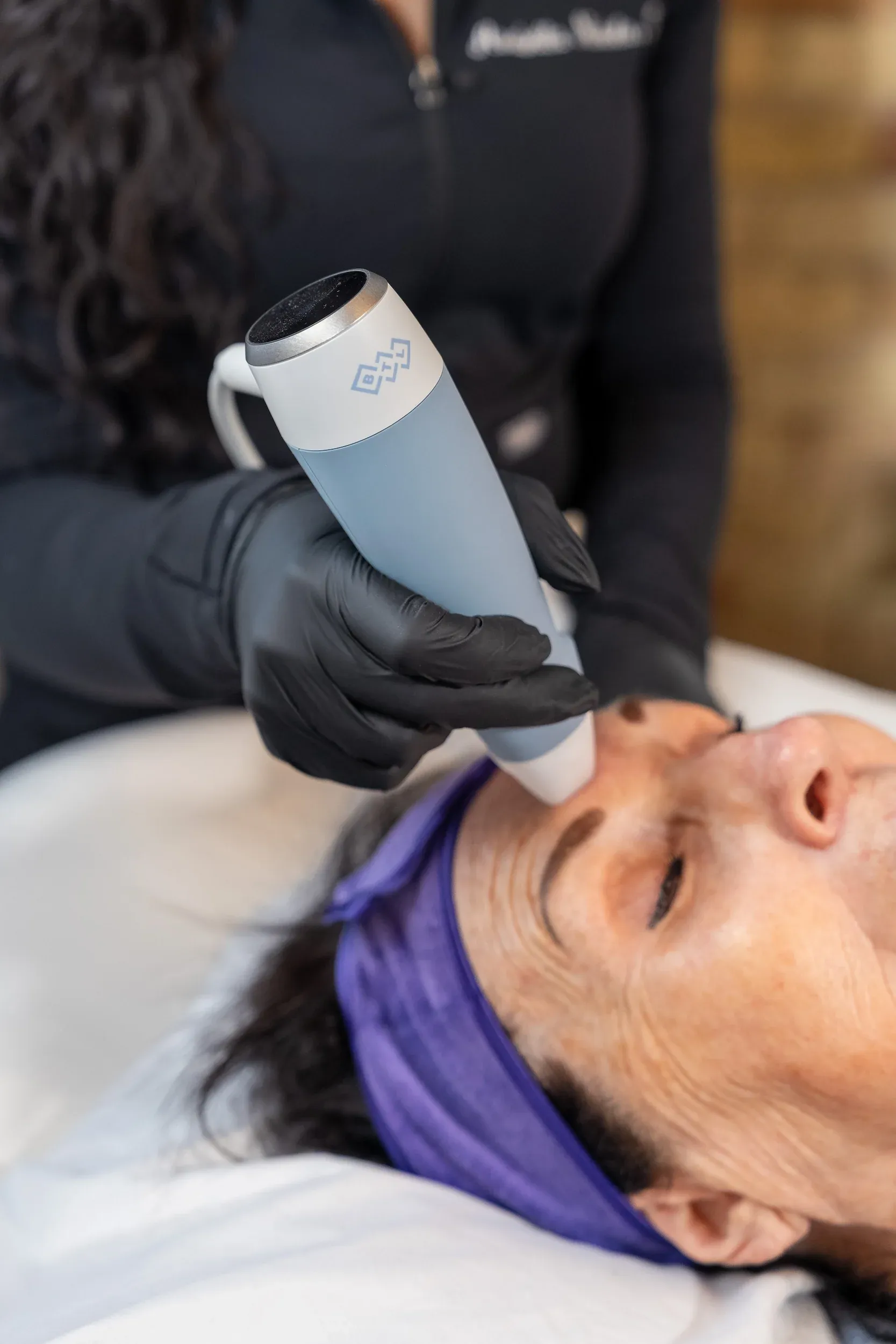 BTL Exion RF Microneedling device used at Eternal Wellness Medical Spa Traverse City