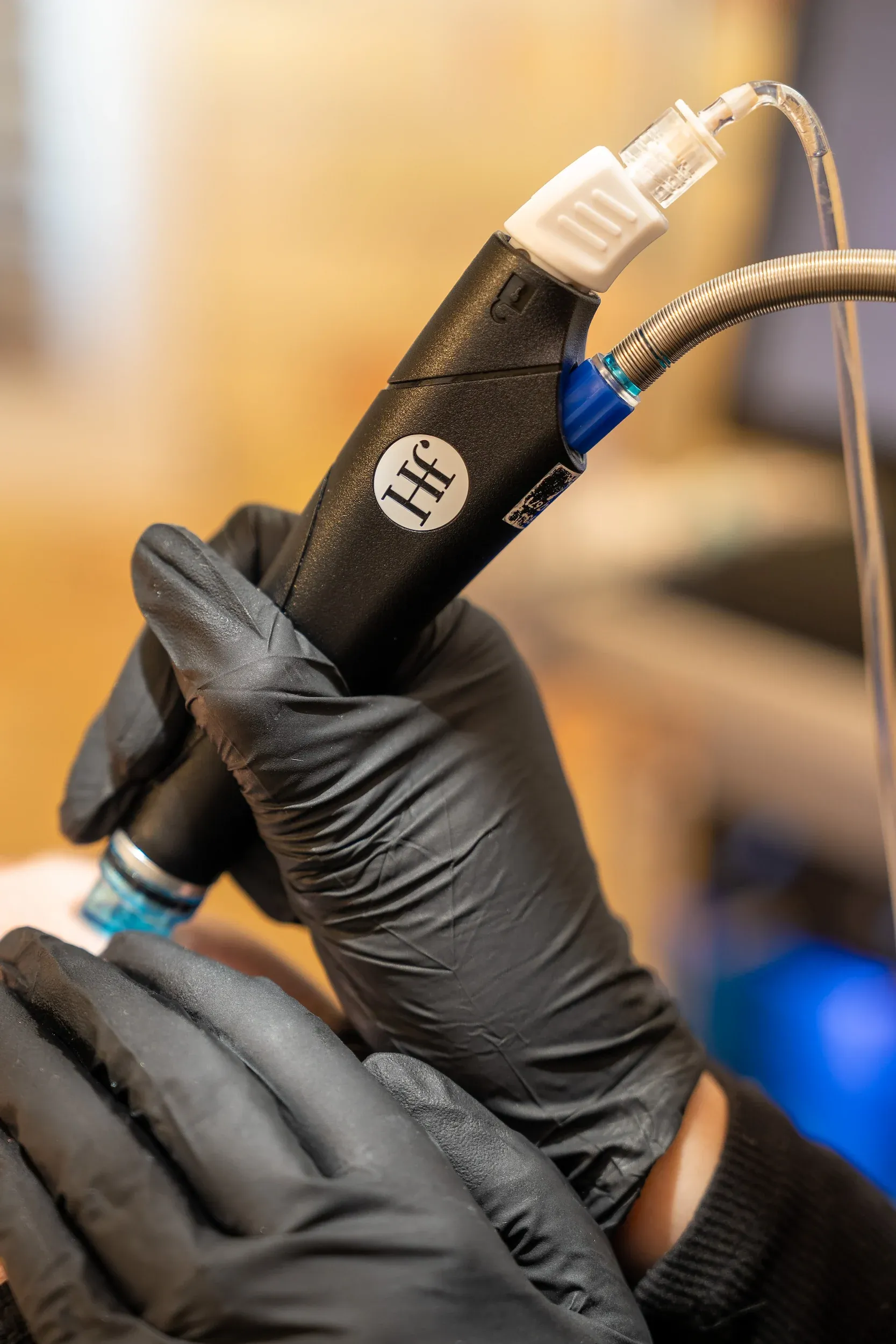 Before and after HydraFacial results showing improved skin clarity at Eternal Wellness Traverse City