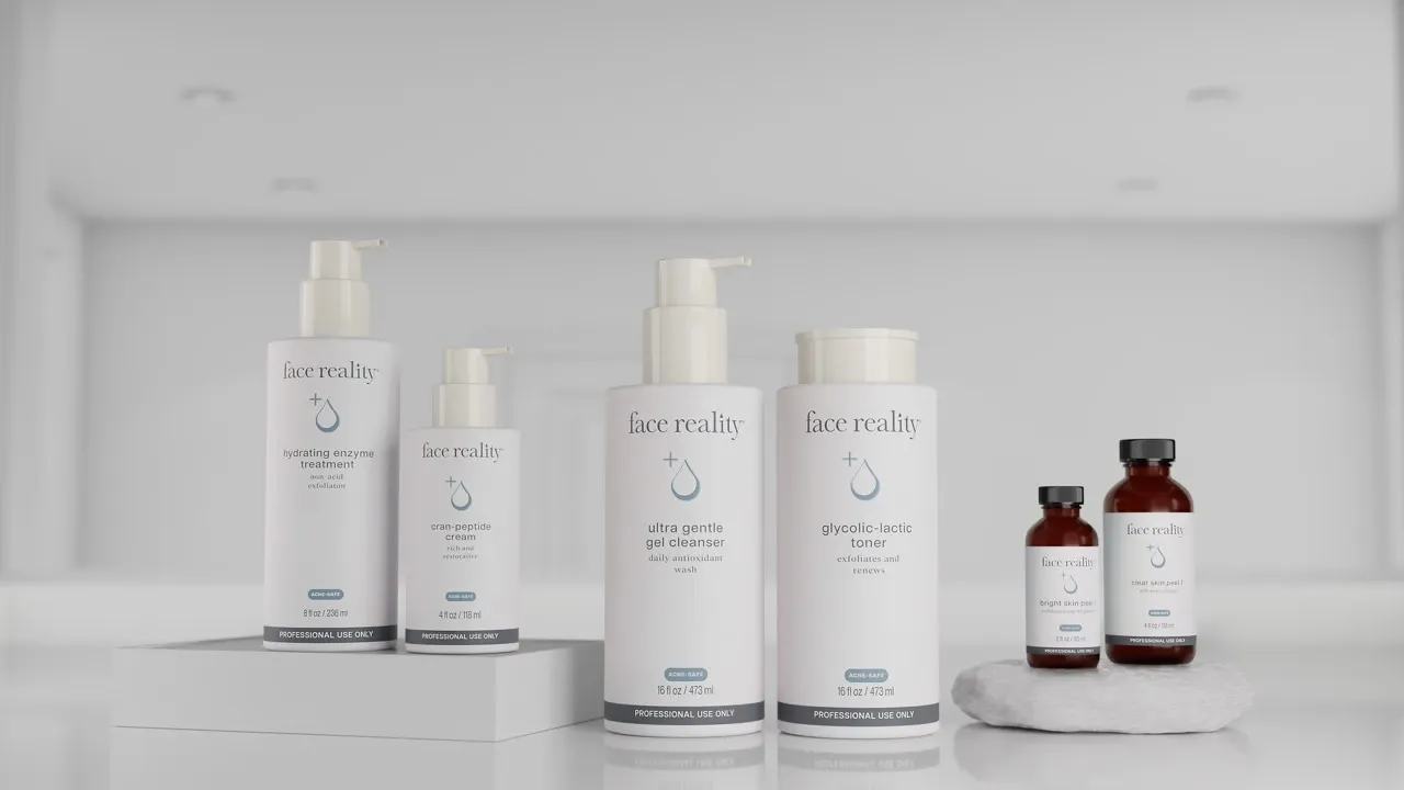 Abstract soft gradient background representing skin clarity and renewal