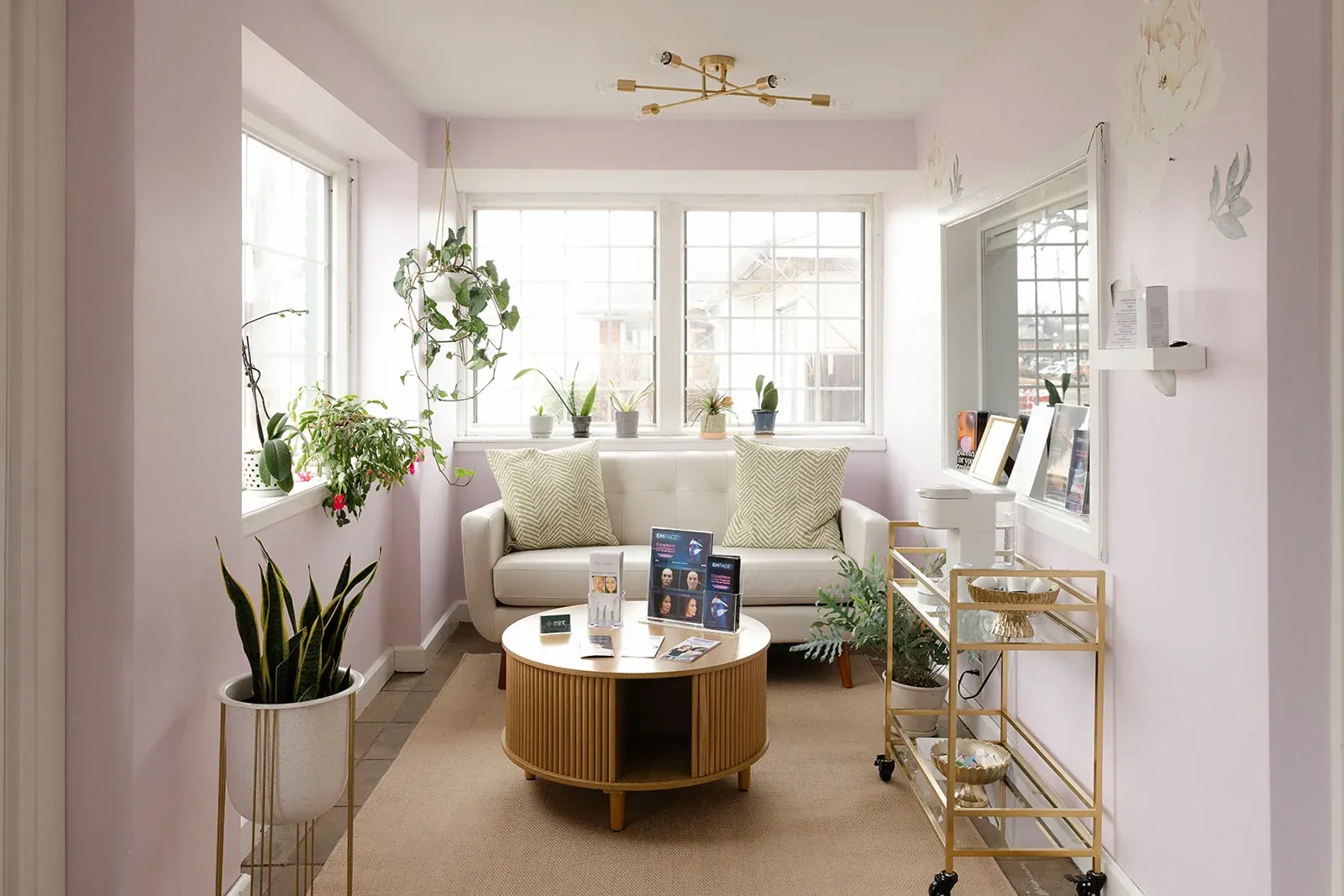 Mint Aesthetics & Skin clinic interior in Broad Ripple, Indianapolis