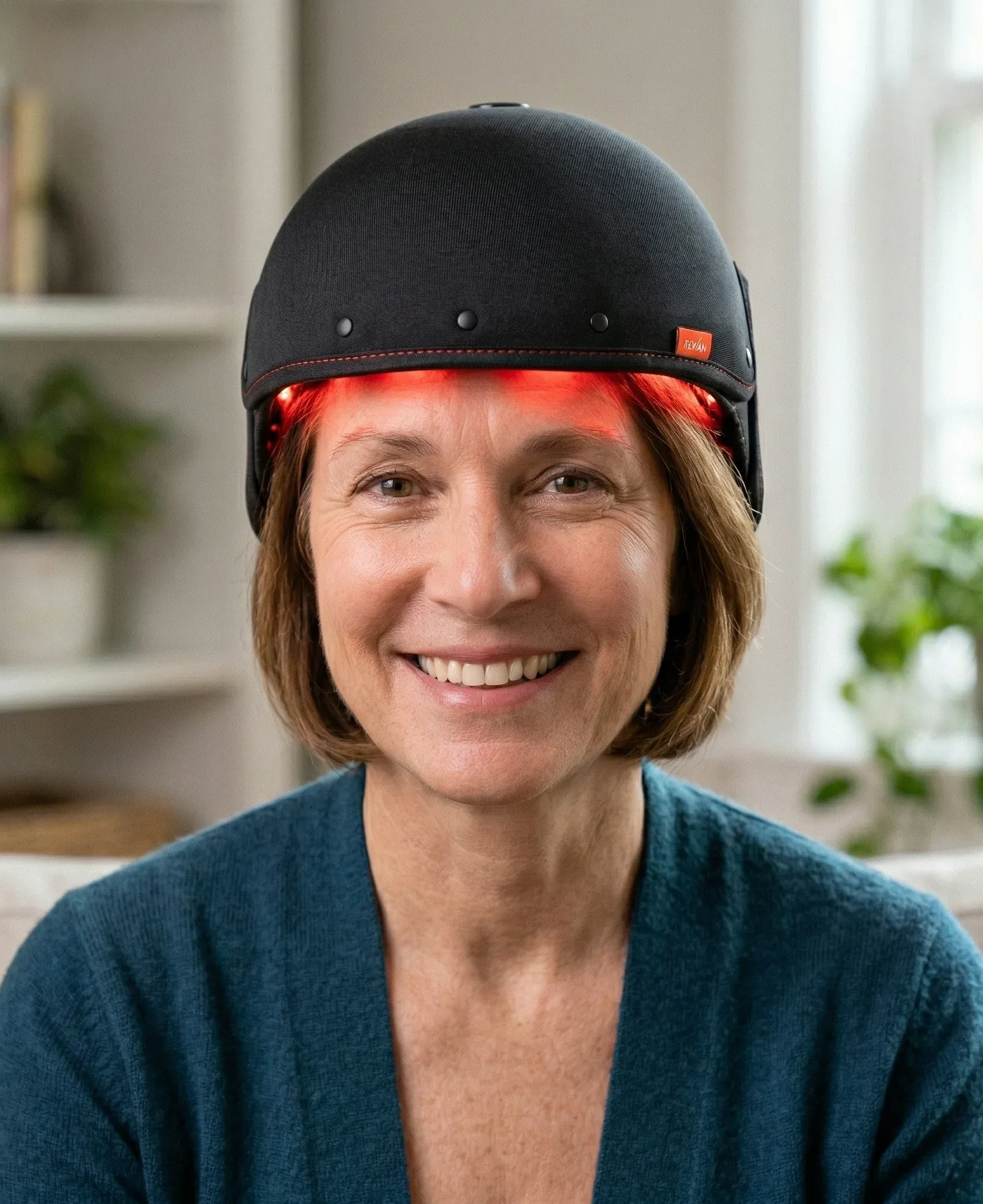 Patient consulting with dermatologist about Revian laser cap benefits at DSI Hair