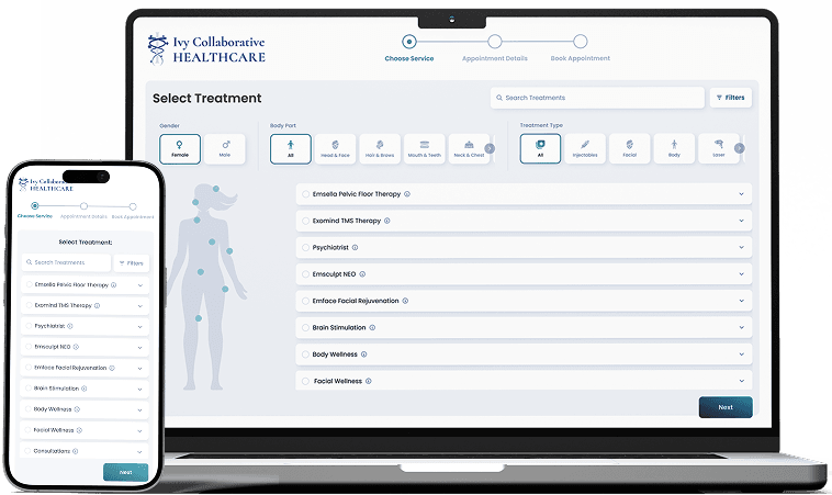 Virtual telehealth psychiatric consultation with Ivy Collaborative Healthcare from the comfort of home