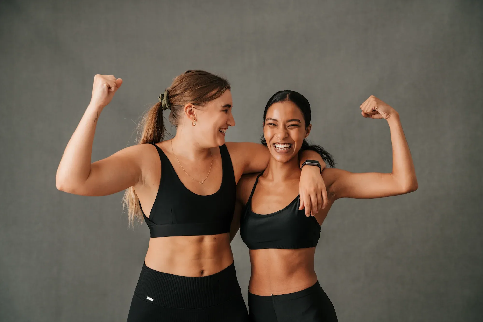 Close-up of body composition showing muscle definition challenges at Precision Chiropractic