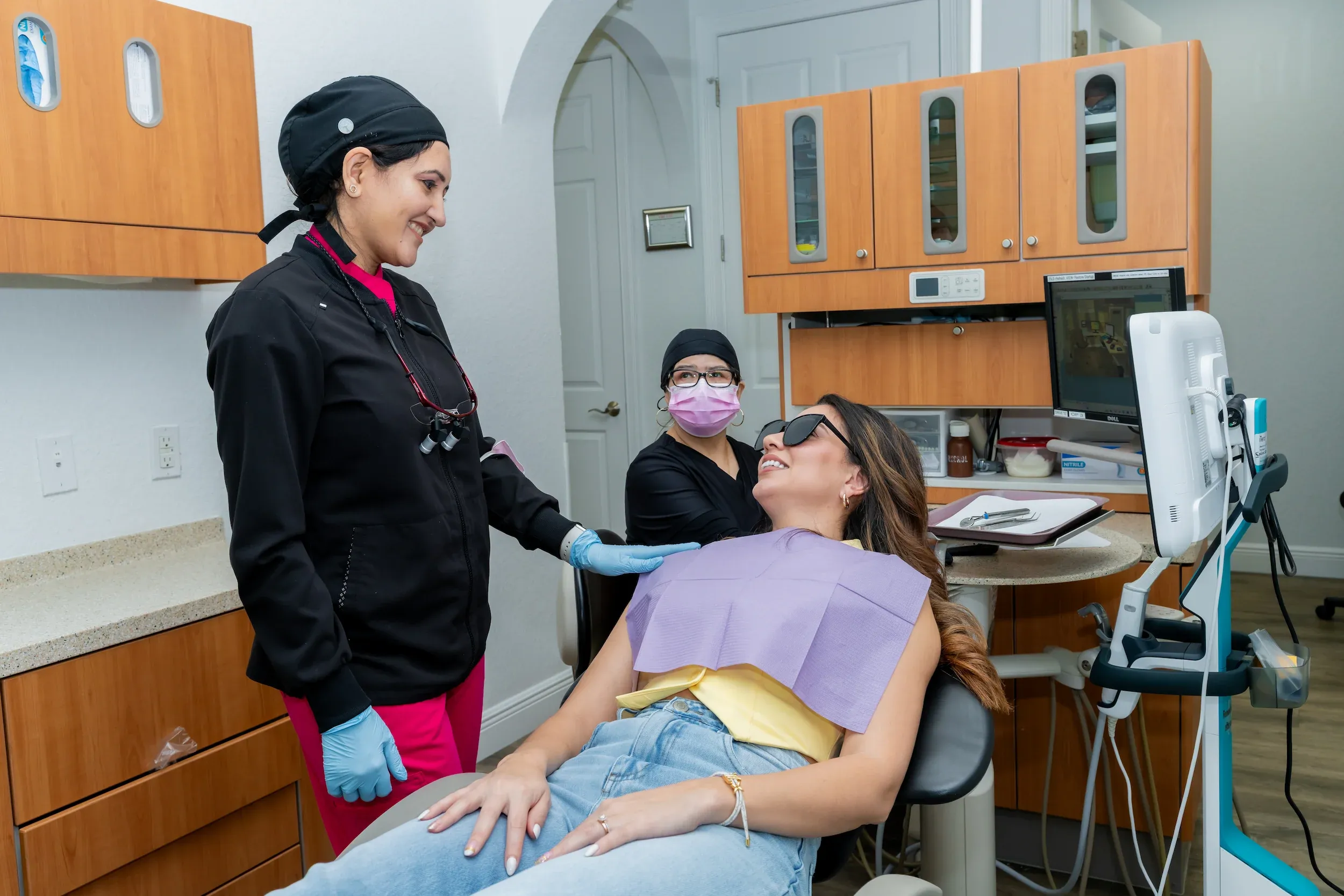 Abstract dental background image at Enclave Dental Lake Mary FL