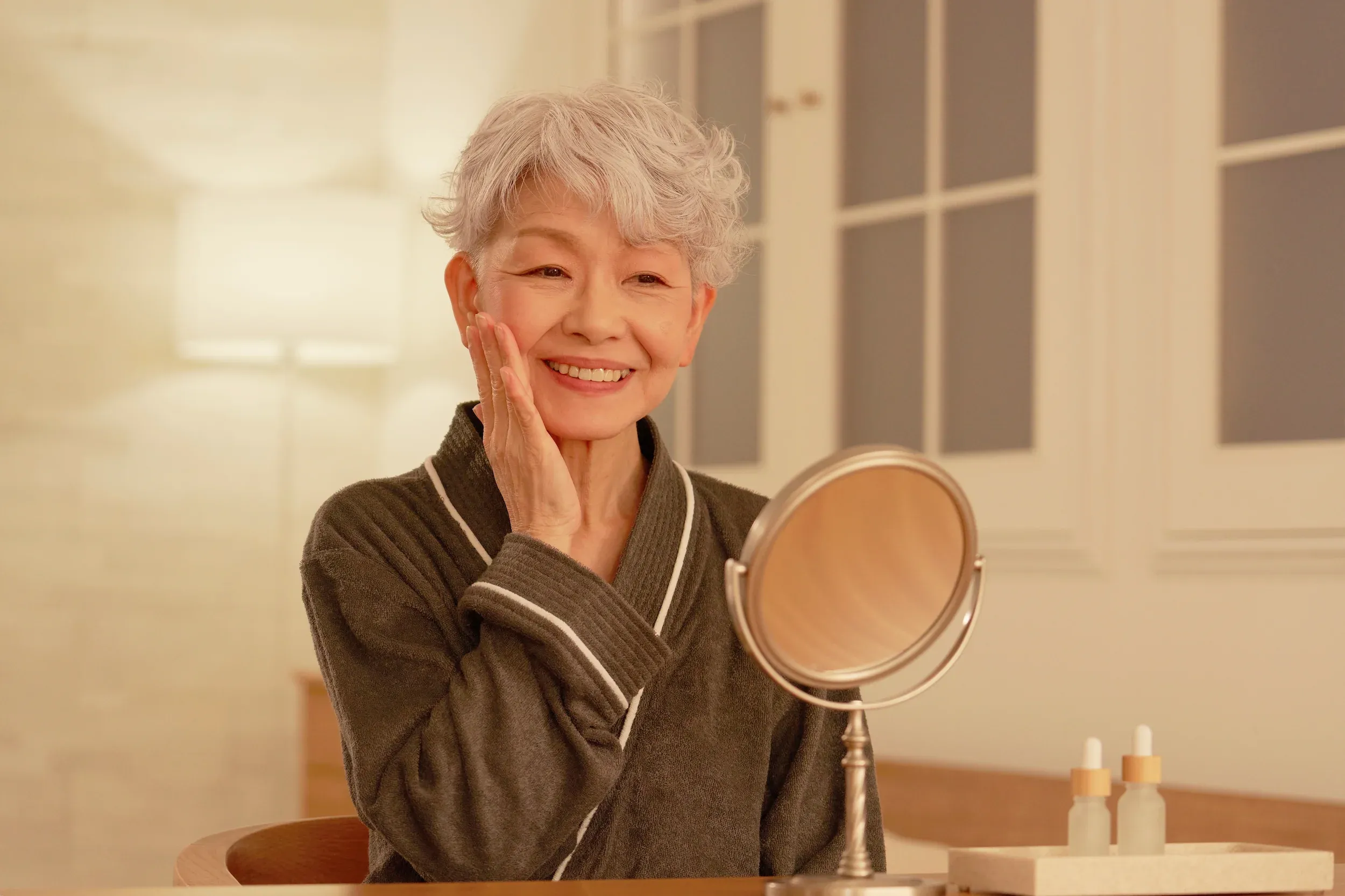 Close-up visual of facial aging concerns at Ivy Collaborative Healthcare