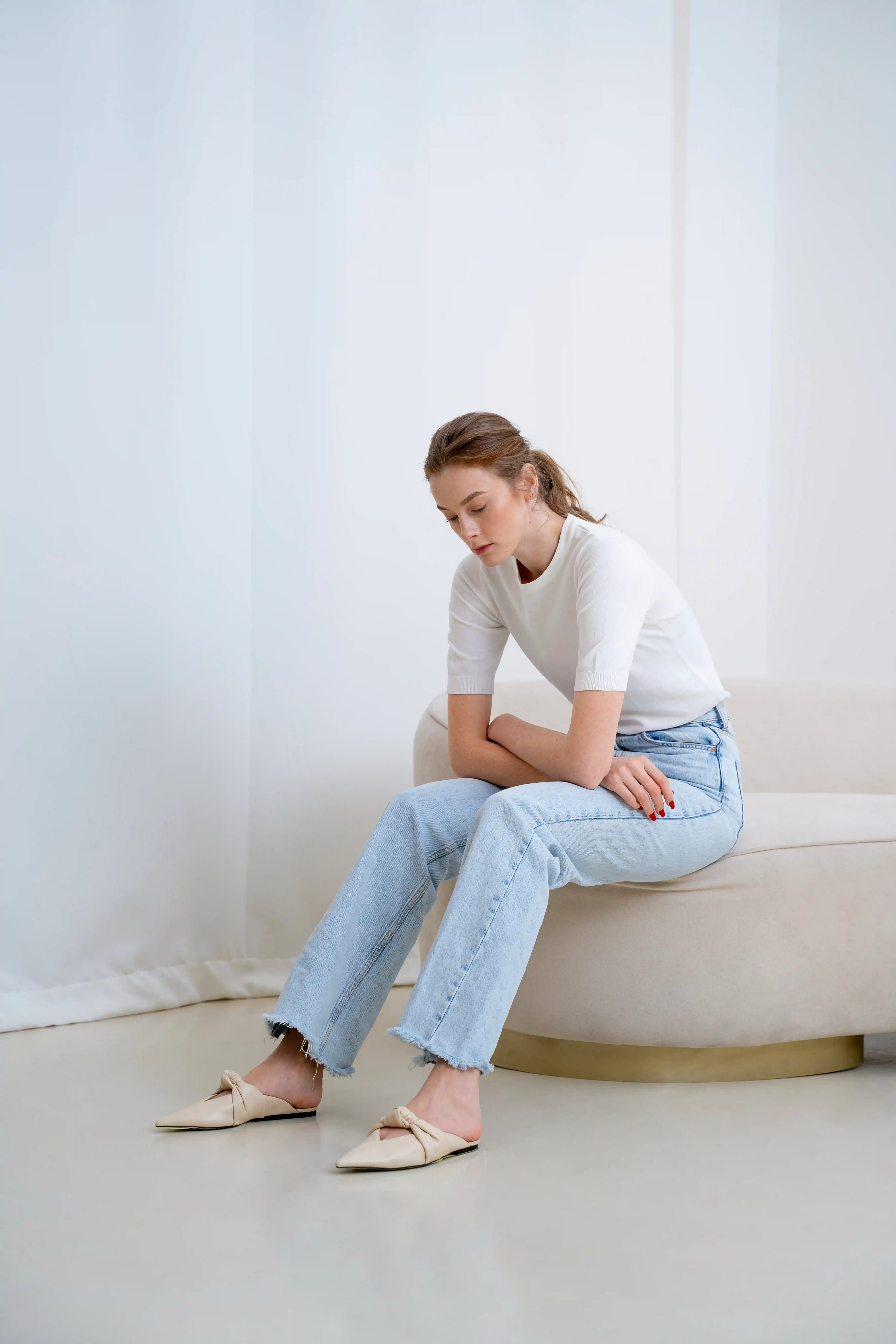Woman considering urinary incontinence treatment at Hartley Health and Wellness Canton GA