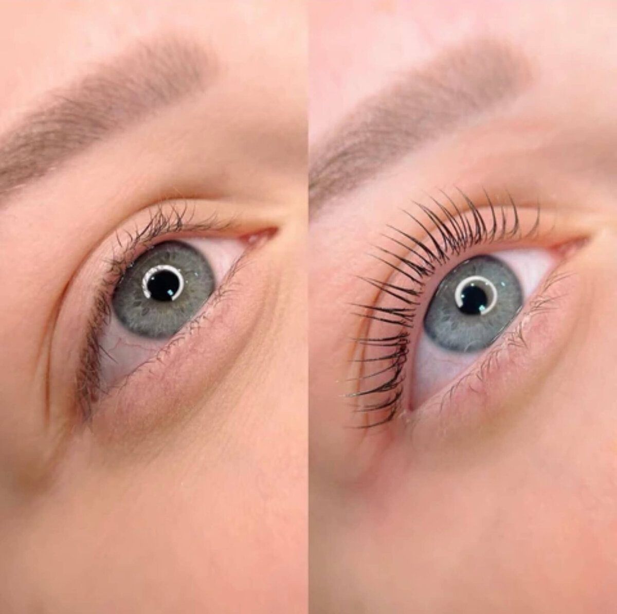 Lash Lift & Tint before and after