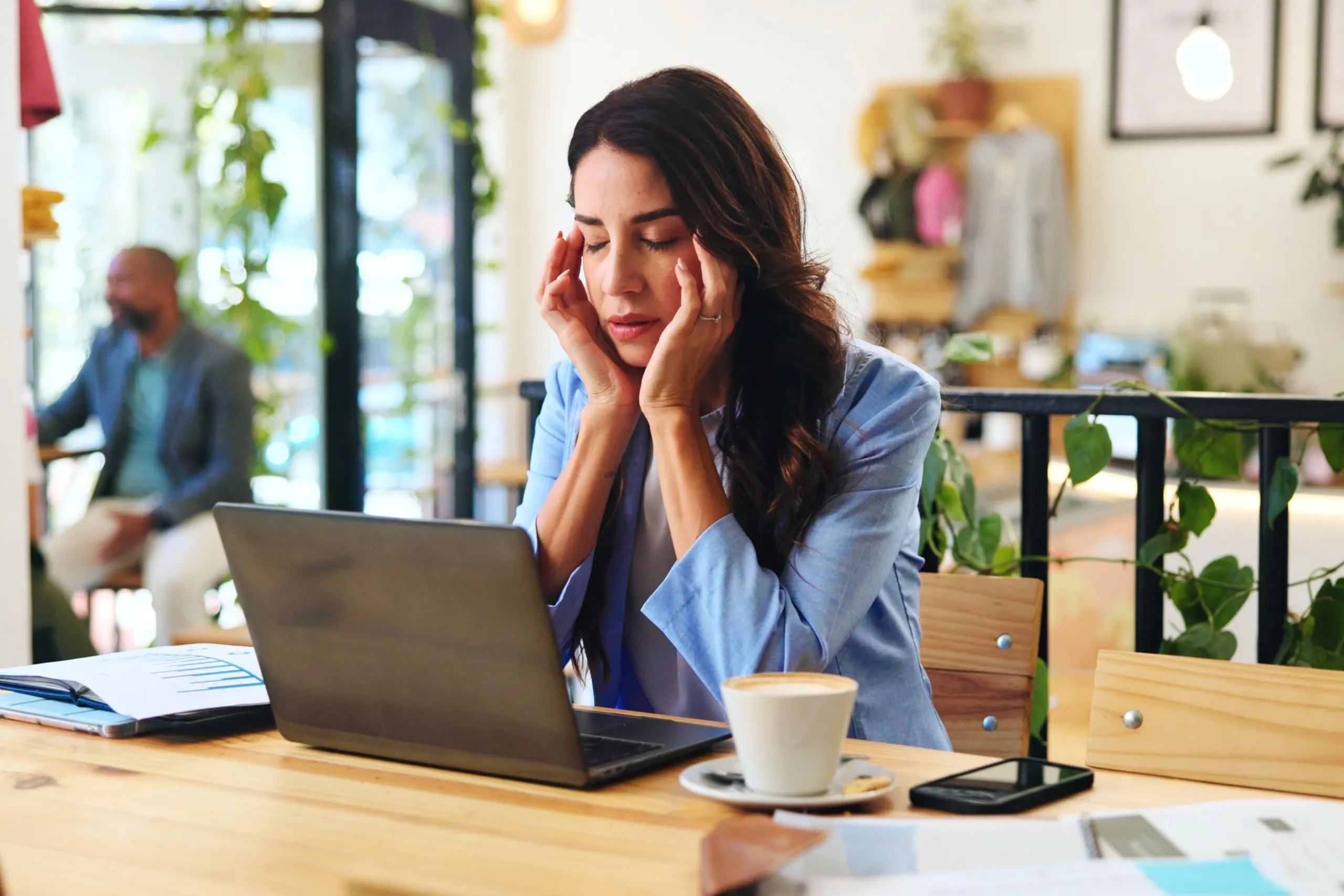 Person concerned about cognitive clarity at WinMind Integrative Health