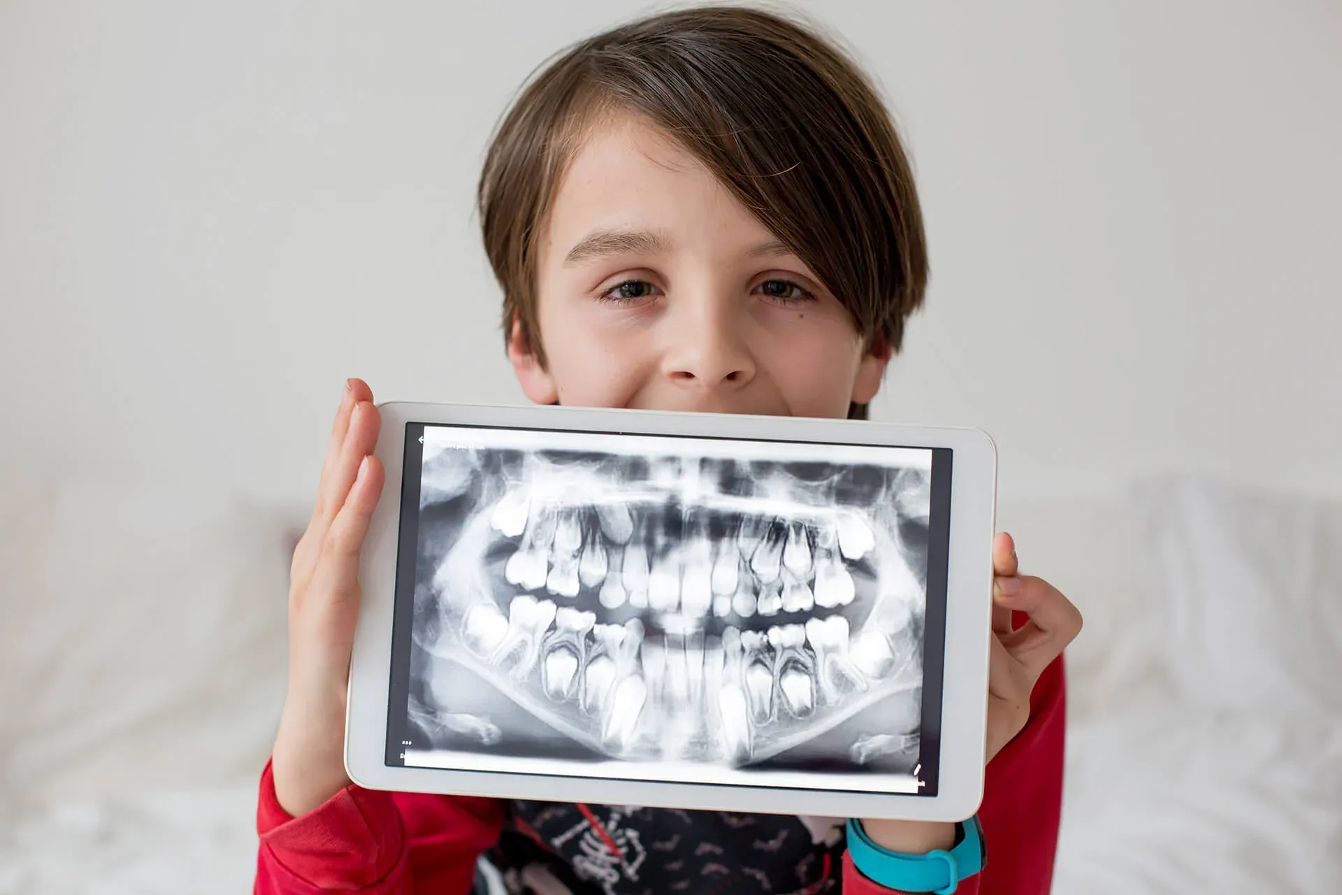 Patient receiving a CBCT 3D dental scan at Cook Family Dentistry in Santa Rosa Beach, FL
