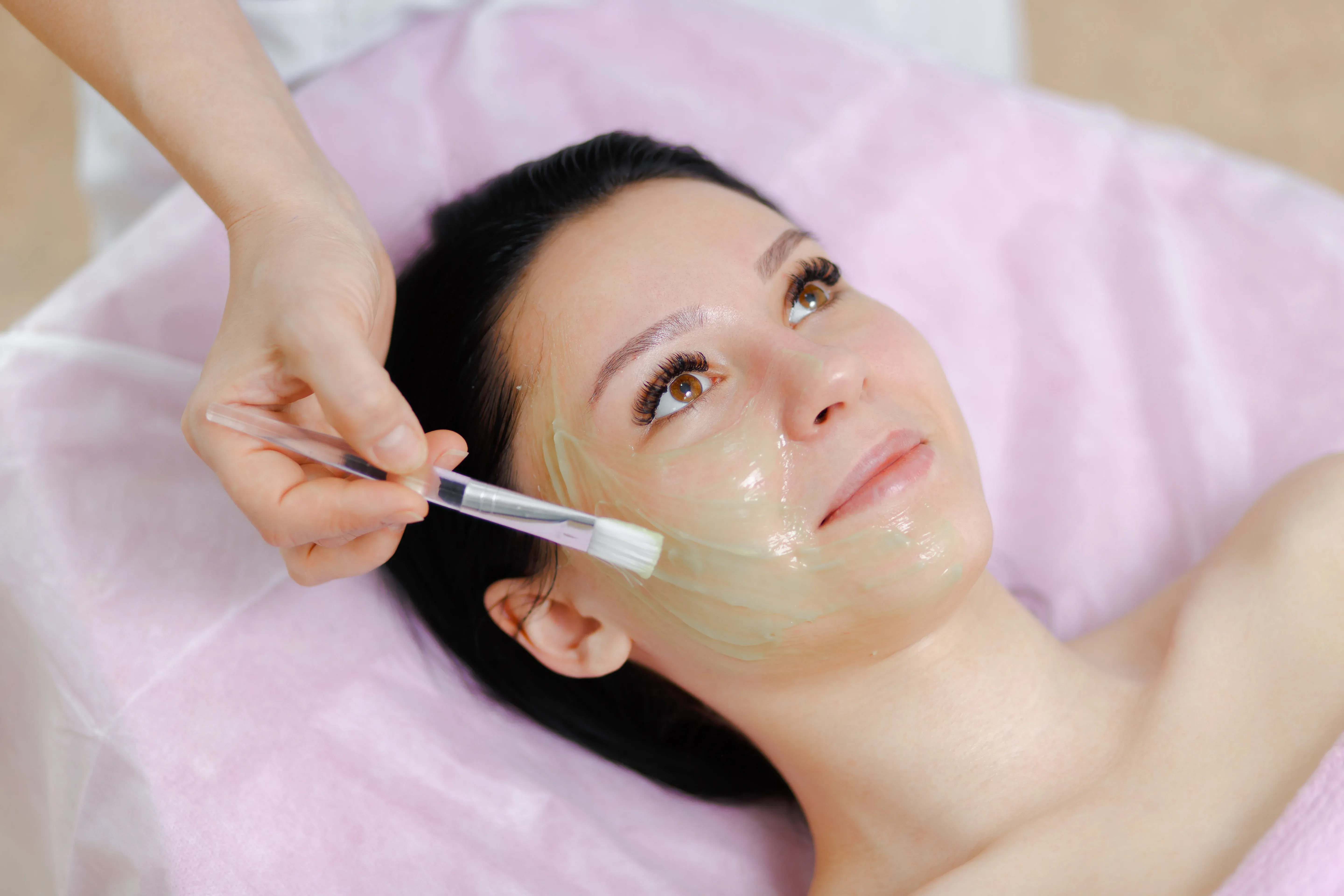 Patient consulting with Keely Phelps PA about chemical peel benefits