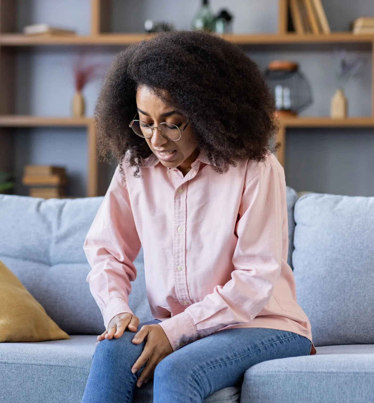 Patient experiencing relief from chronic pain discussing treatment progress with provider