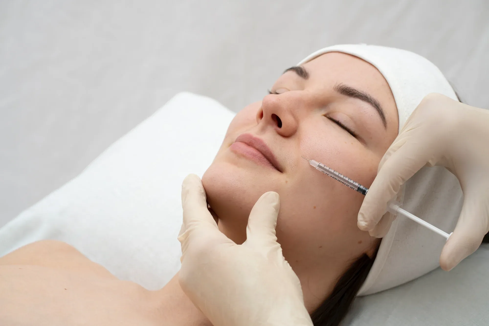 Patient consultation for Sculptra at Anu Face Mind Body Elizabethtown KY