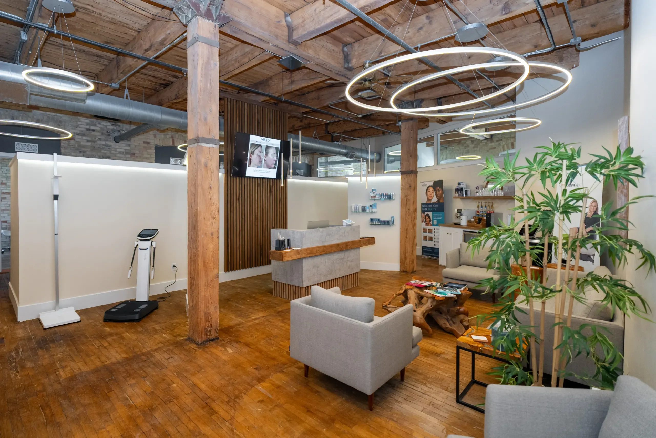 Modern clinic interior at Eternal Wellness Medical Spa in Traverse City Michigan