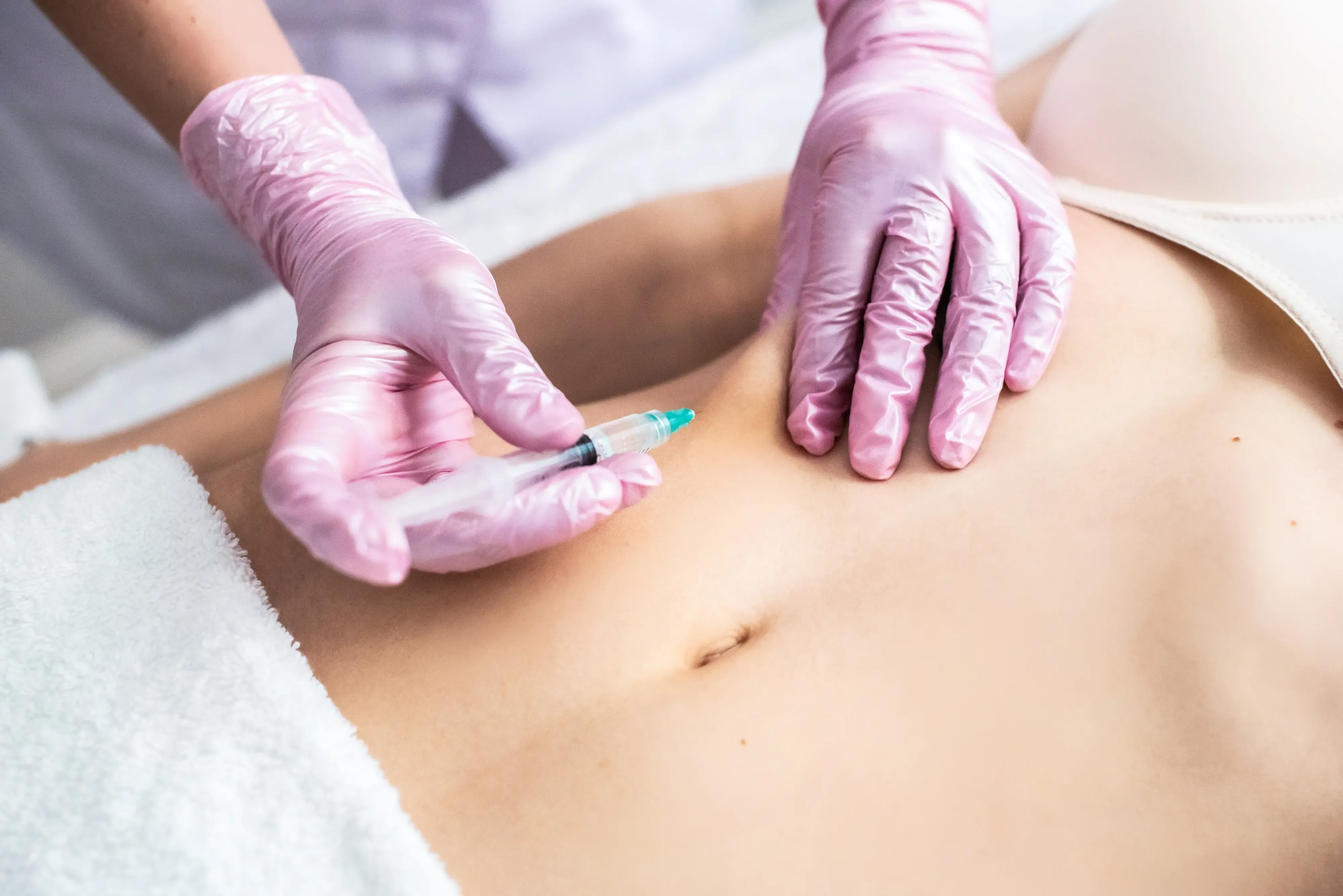 Patient receiving GLP-1 therapy injection at RegalMed Clinic in Fort Myers, FL