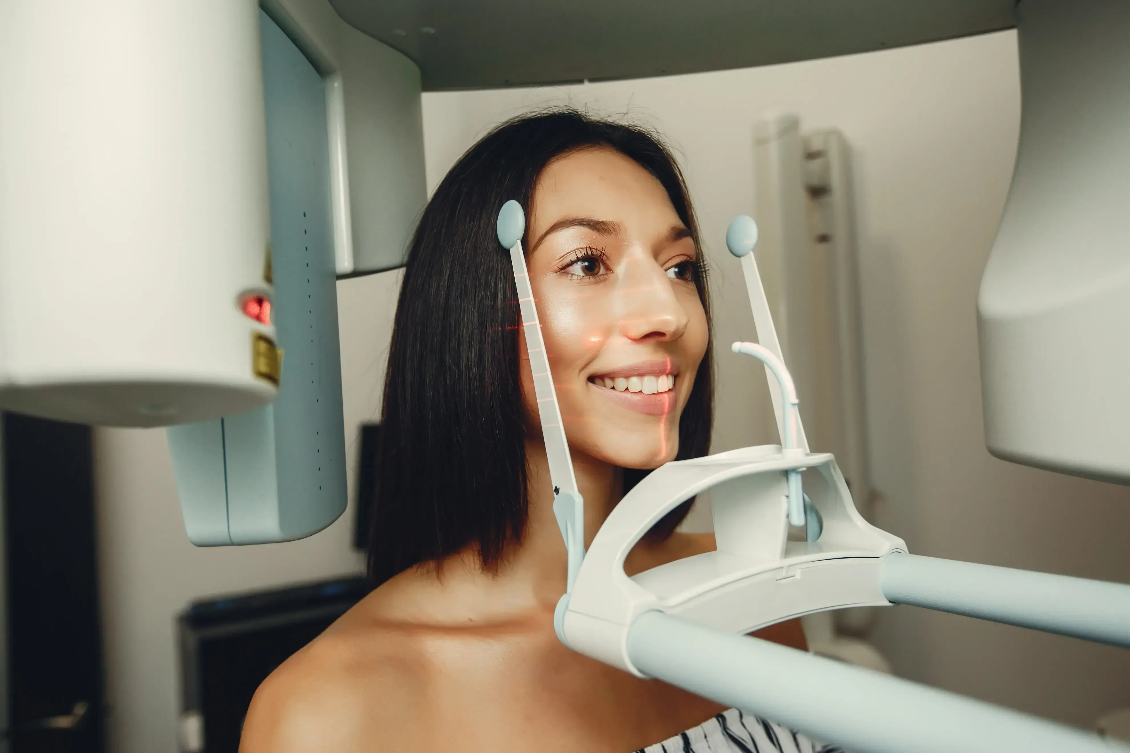 Patient receiving a digital dental X-ray at Cook Family Dentistry in Santa Rosa Beach, FL