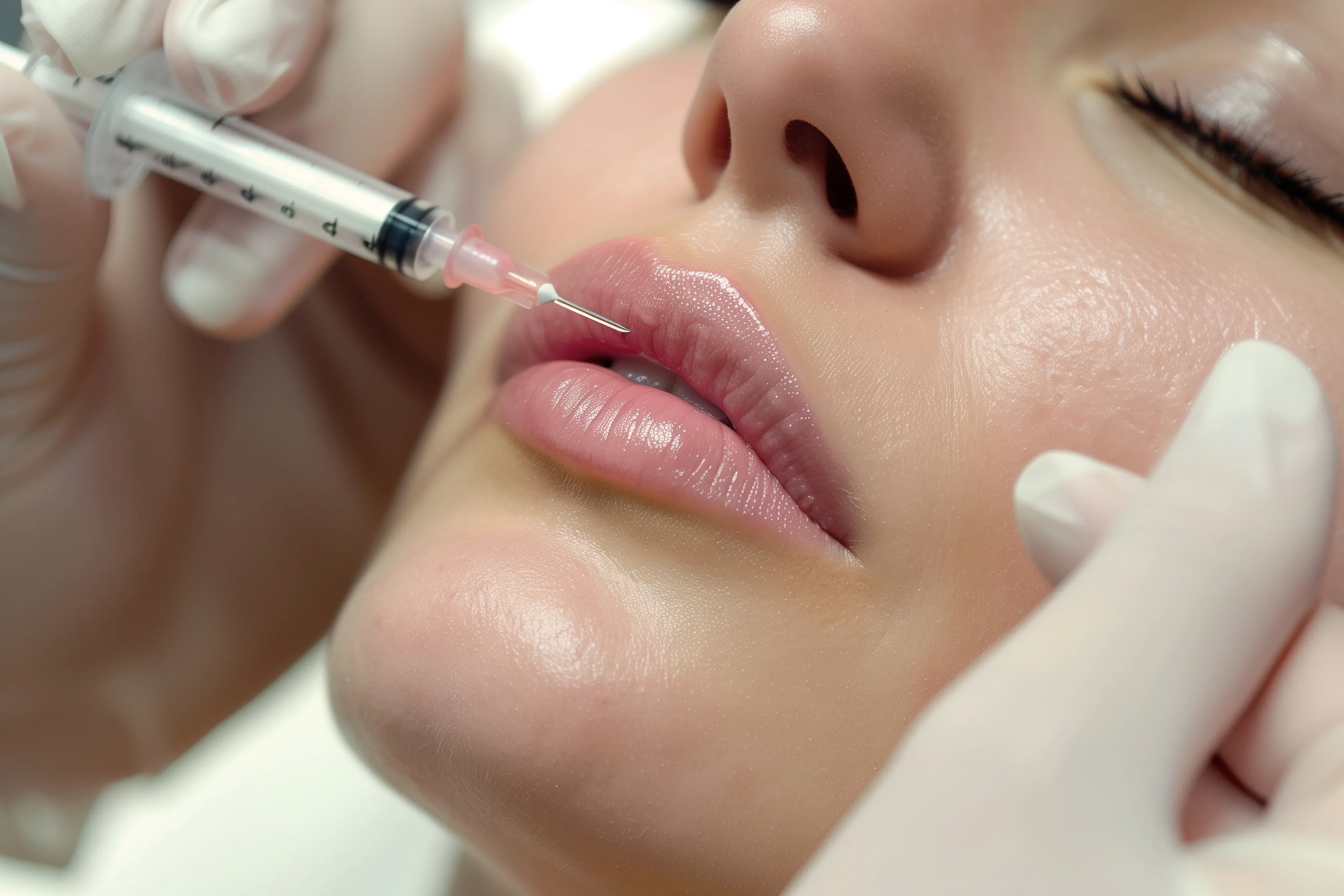 Patient receiving HA dermal filler treatment at Cook Family Dentistry in Santa Rosa Beach