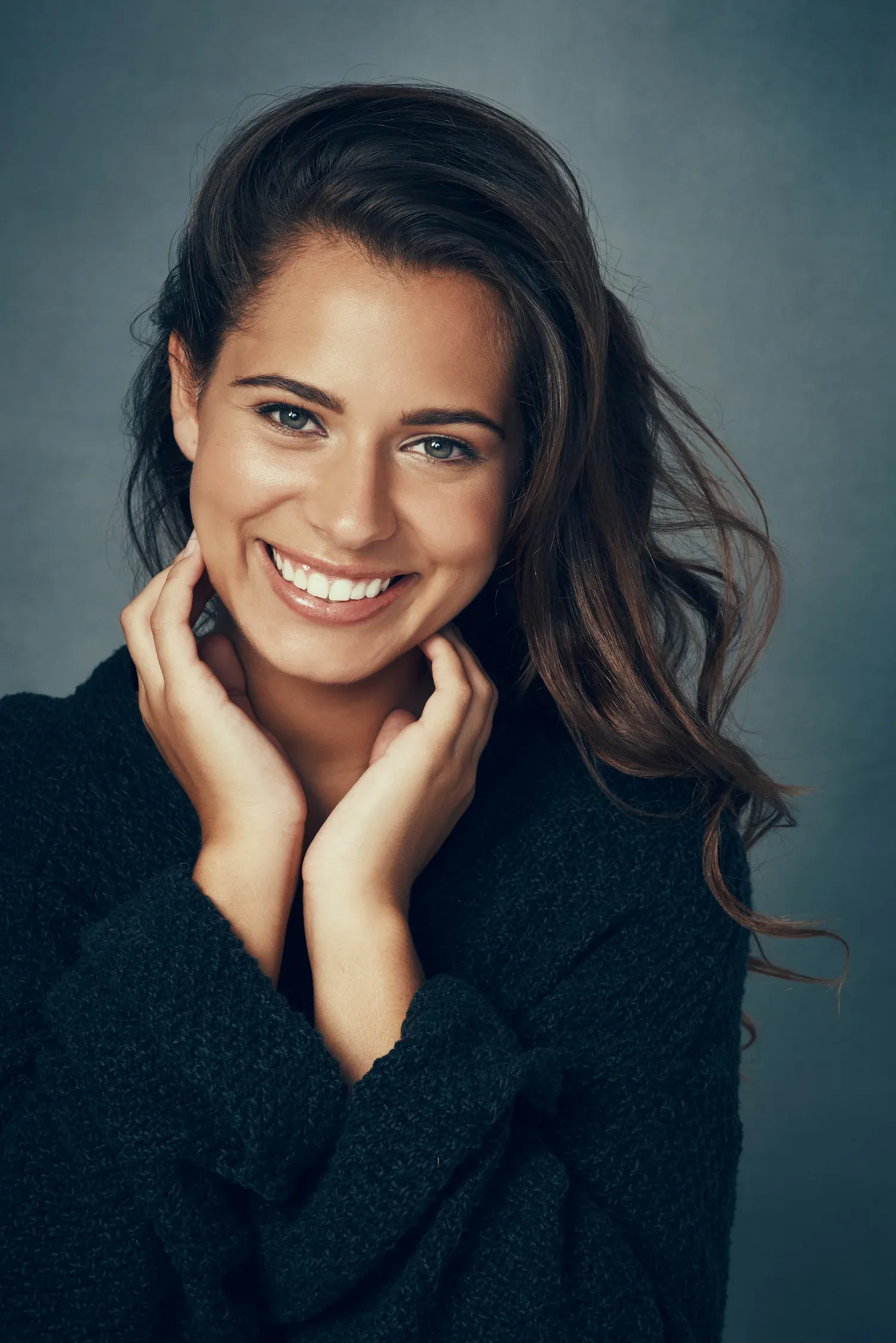 Glowing woman showcasing vitamin D shot benefits for immune and bone health