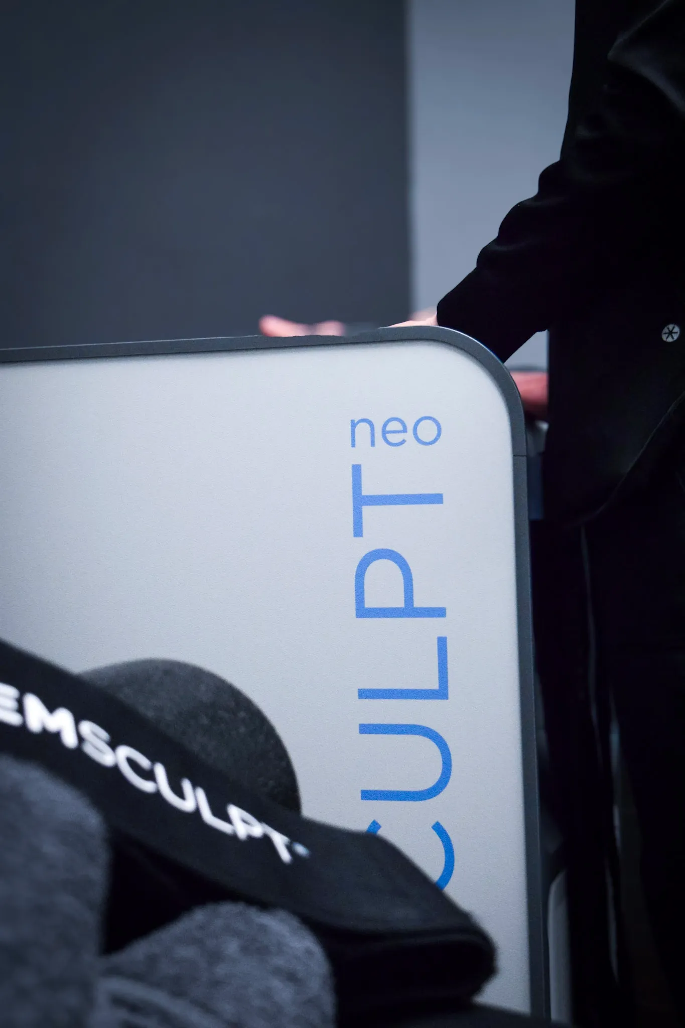 Patient consultation for Emsculpt Neo at Heritage Wellness in Crescent Springs KY