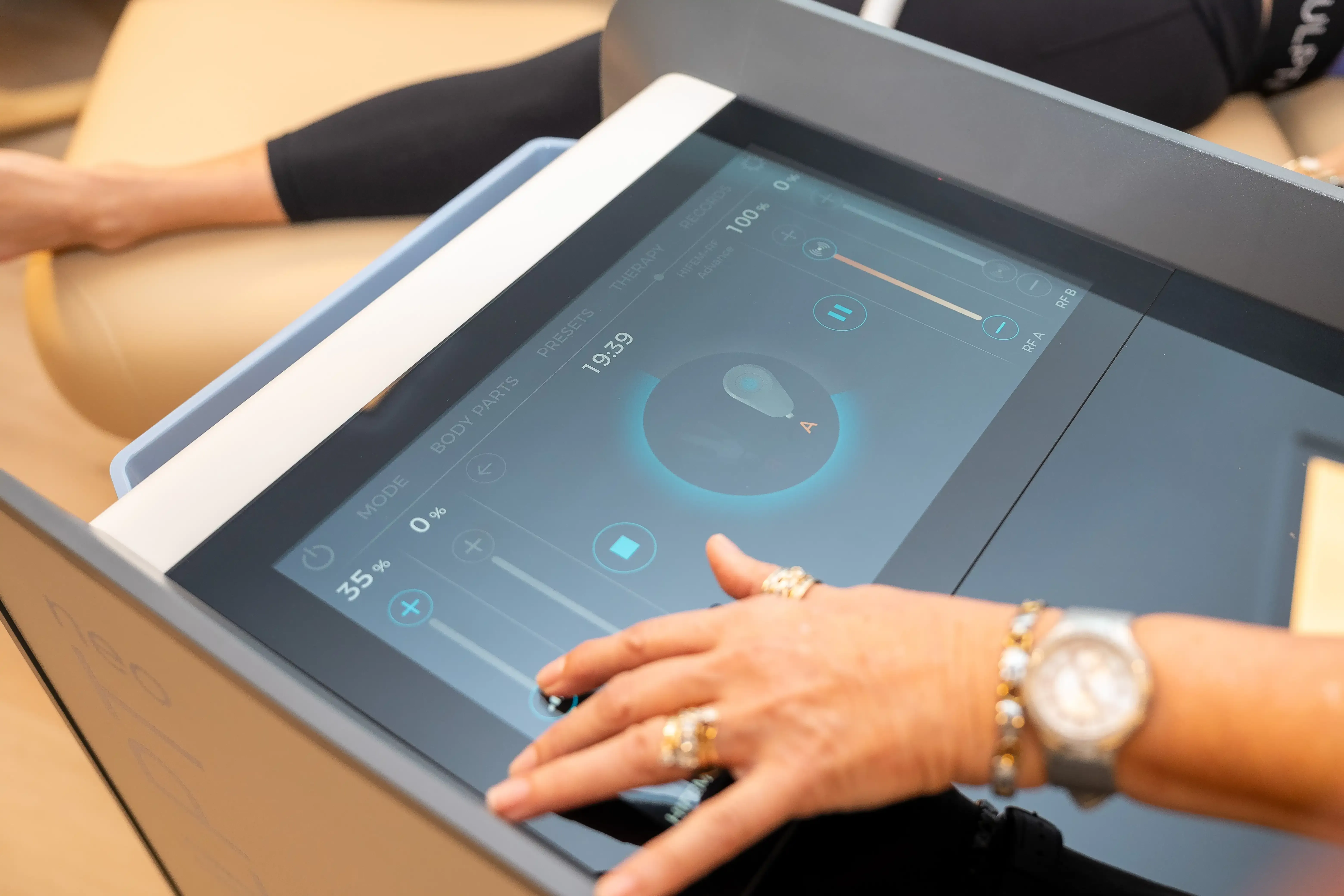 Abstract background representing functional wellness and core rehabilitation