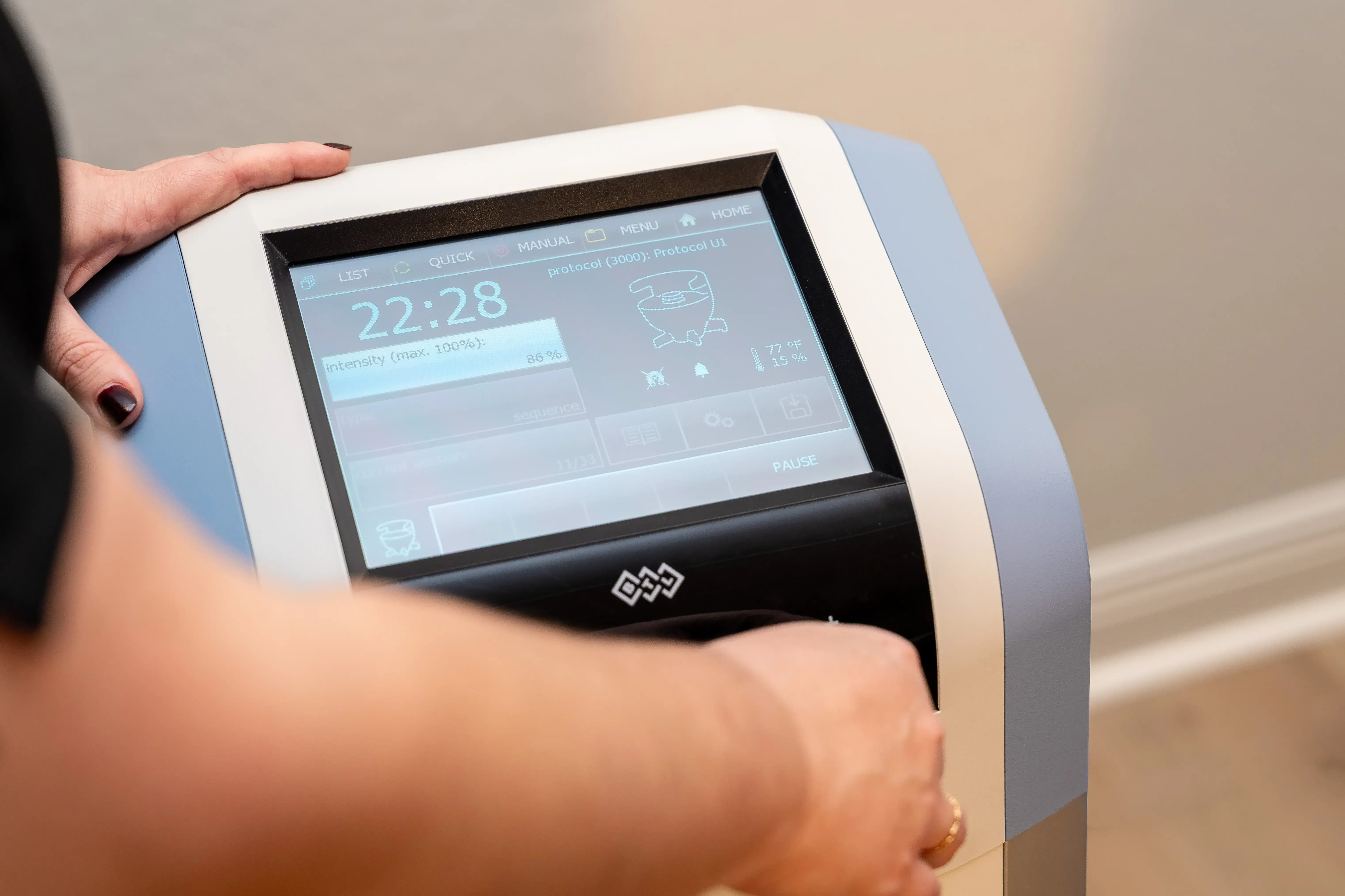 Before and after pelvic floor therapy results showing improved bladder control at Arise Integrative Wellness Port Charlotte