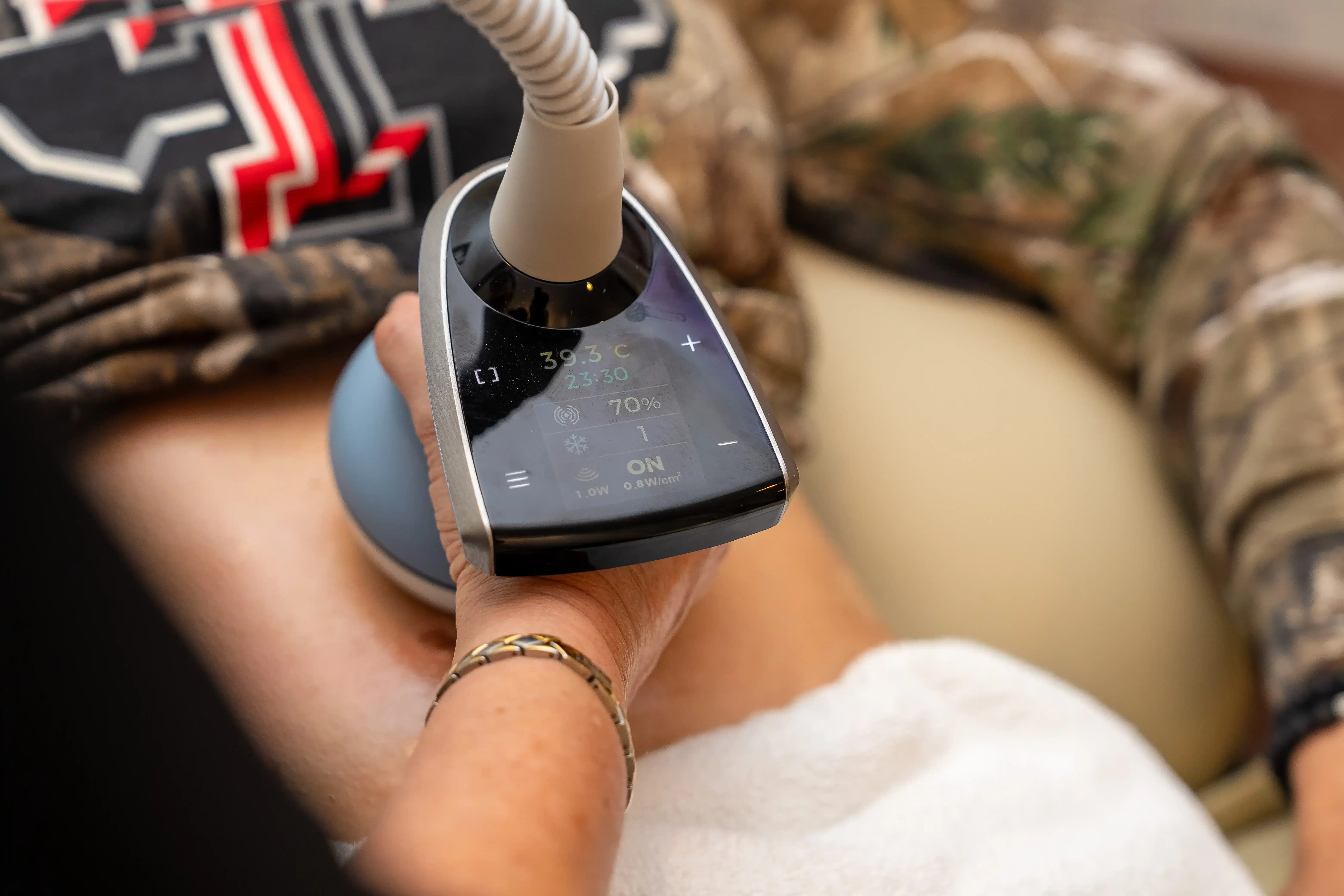 Abstract background representing skin rejuvenation areas treated by BTL Exion