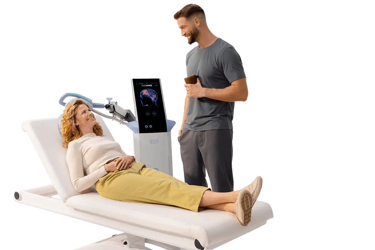 Confident patient considering TMS therapy options
