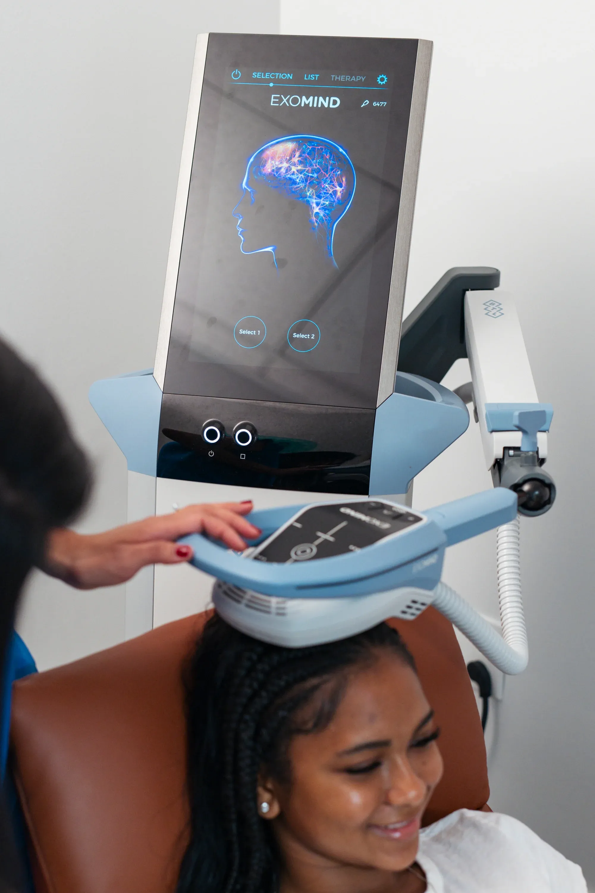 Before and after Exomind therapy results showing improved well-being at Refresh TMS Weston