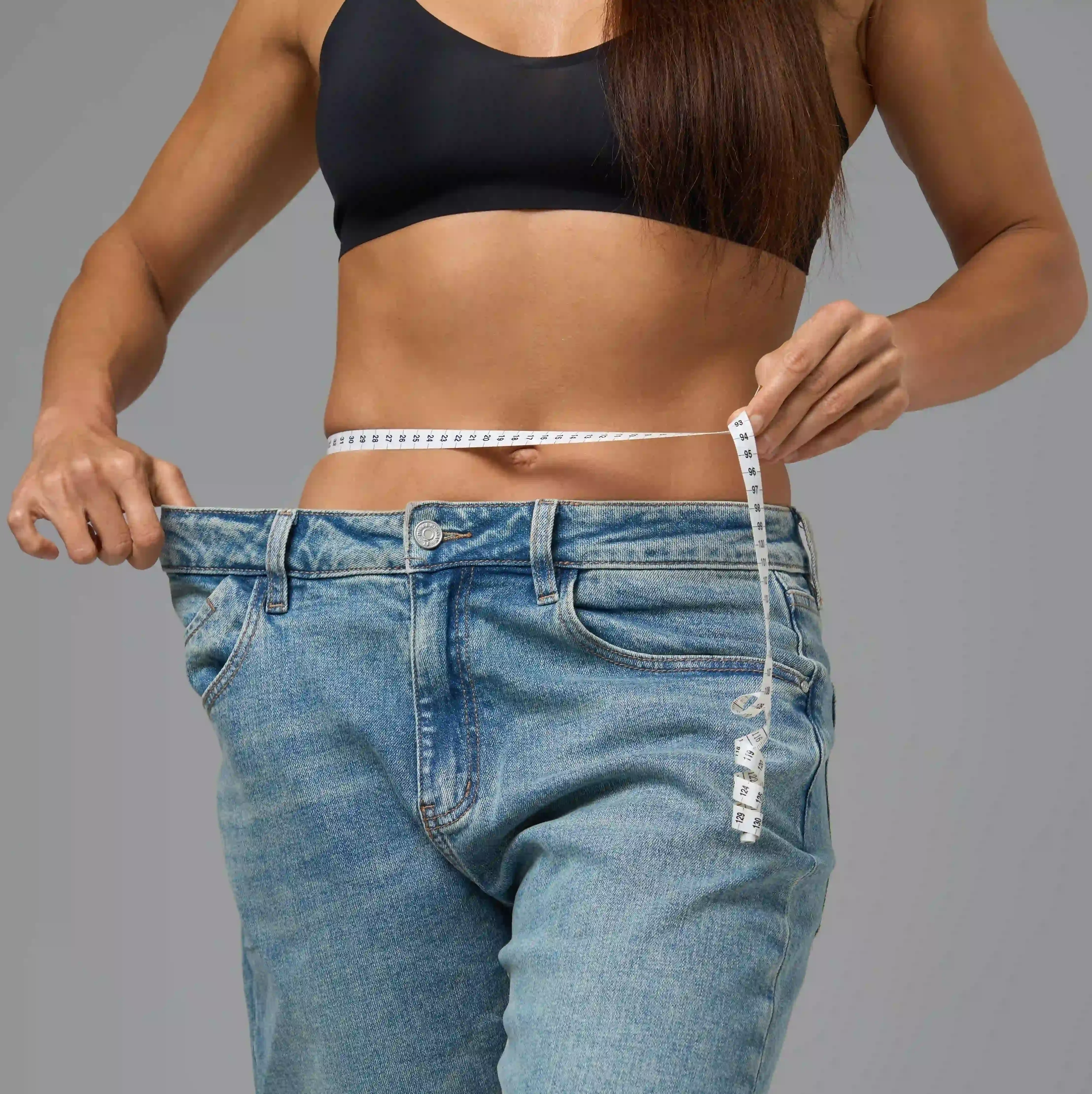 Close-up of abdominal contour and subcutaneous fat layer educational visual at Resurgent Health Fargo