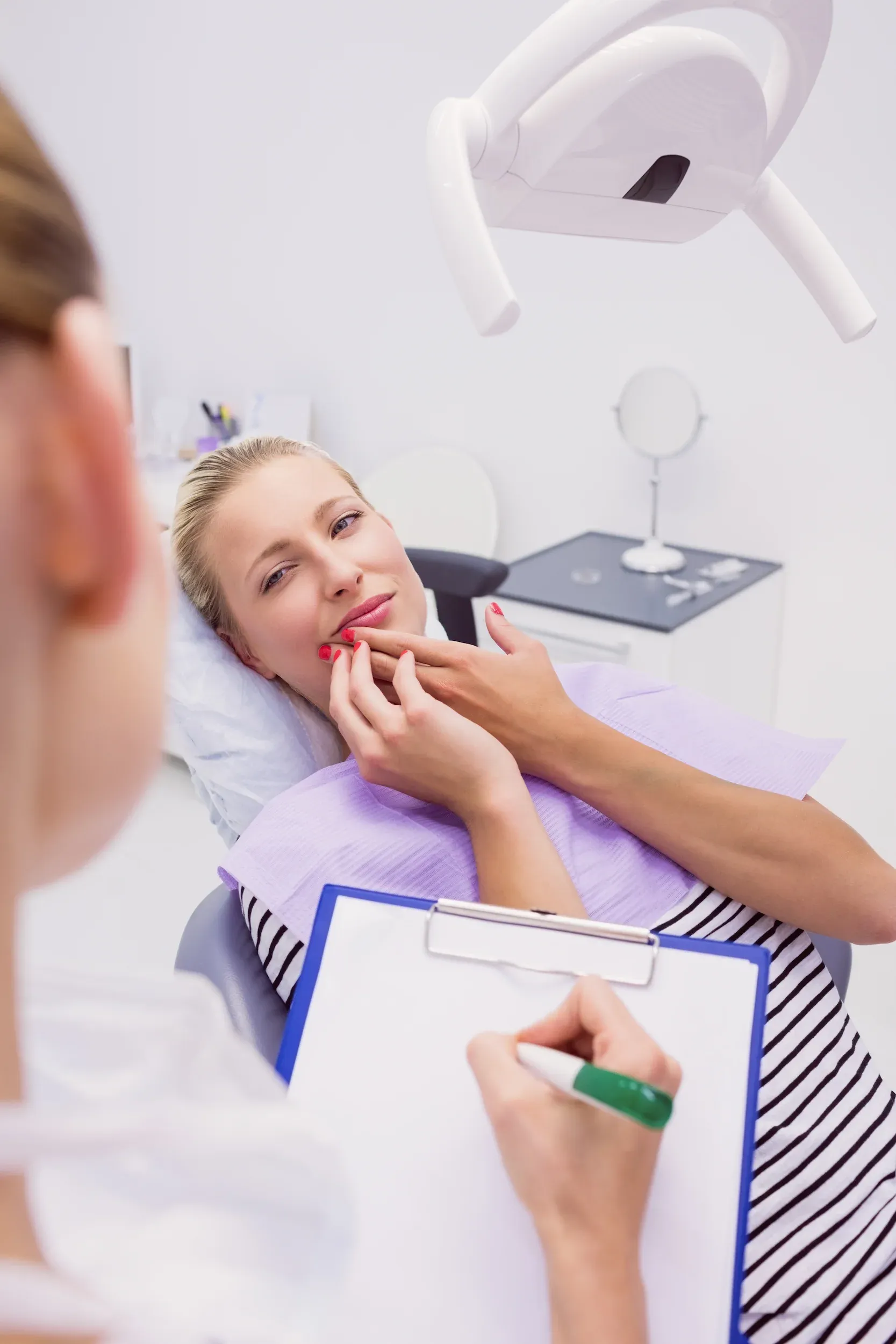 Oral cancer screening examination at East Ellijay Family and Cosmetic Dentistry in Ellijay