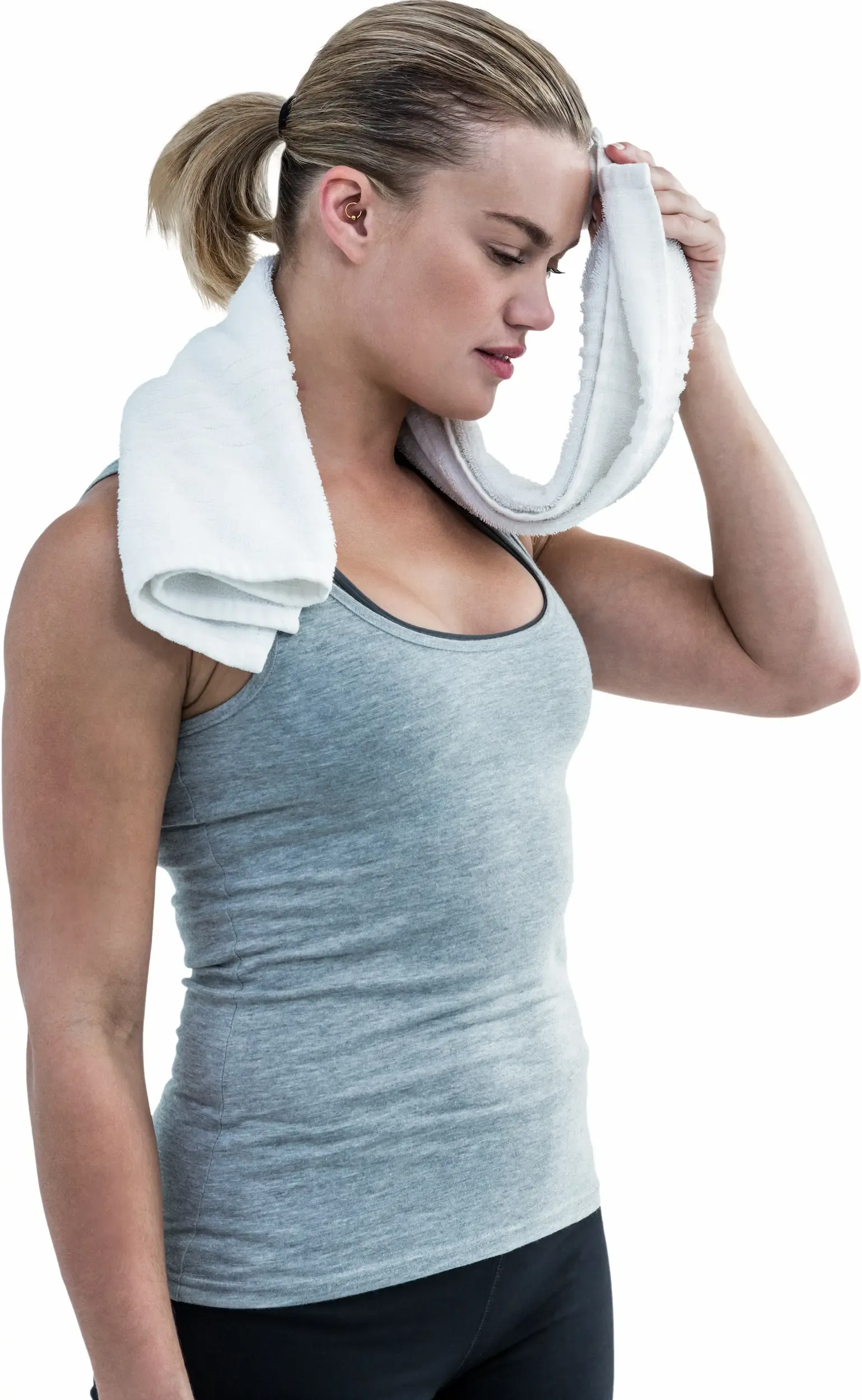 Close-up visual of axillary sweat staining concerns at Heritage Wellness & Med Spa