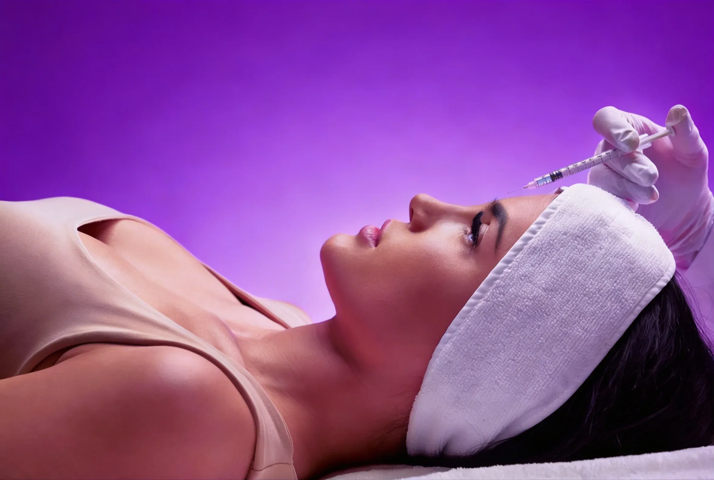 Patient receiving Botox injections at RegalMed Clinic in Fort Myers, FL
