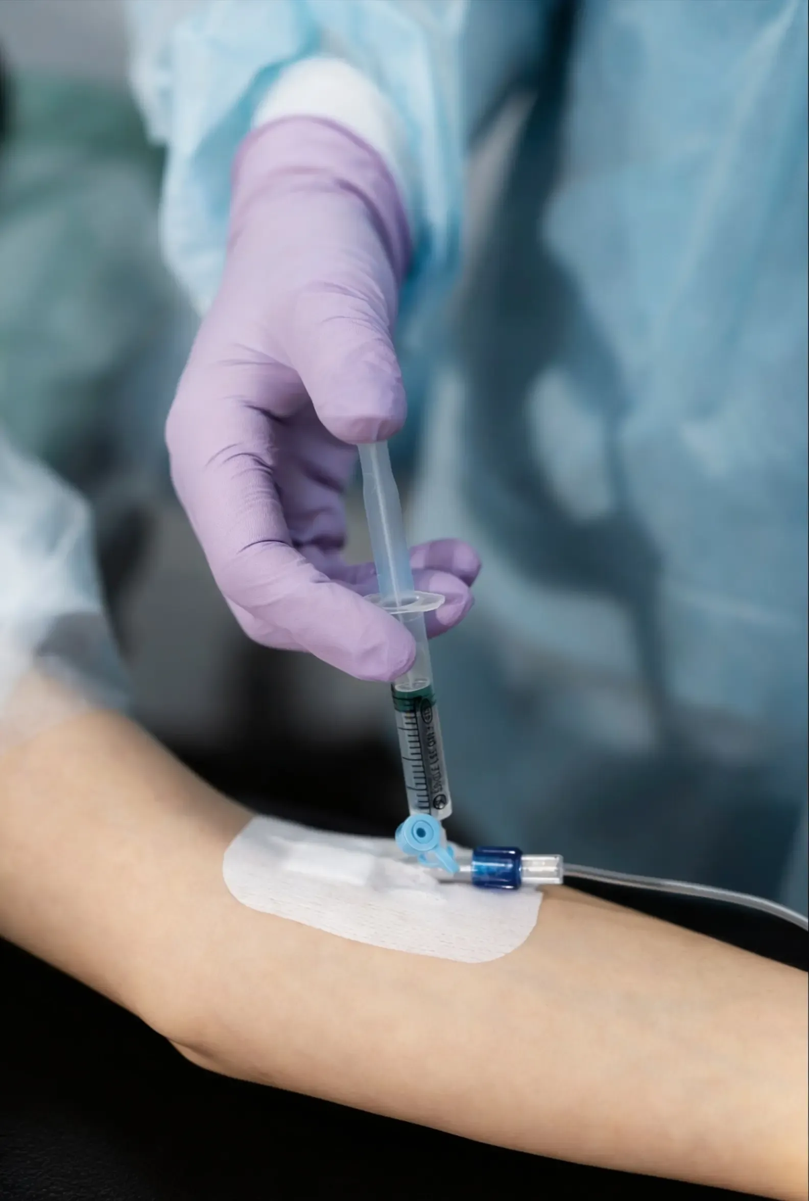 Patient-provider consultation for IV therapy at Hartley Health Canton