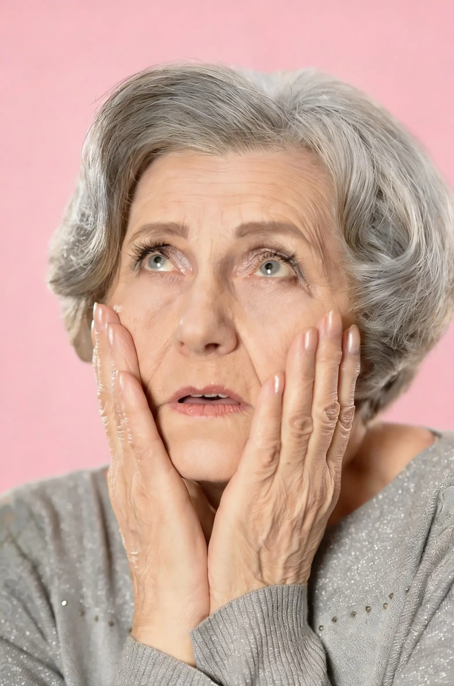 Close-up of skin aging signs during assessment at RegalMed Clinic Fort Myers