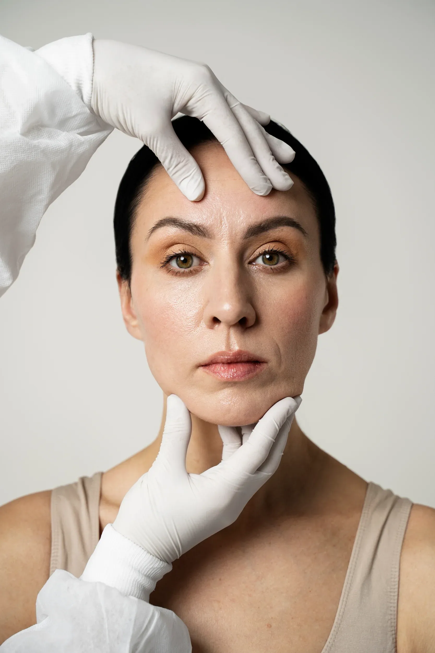 Close-up visual of facial volume loss concerns at Mint Aesthetics & Skin