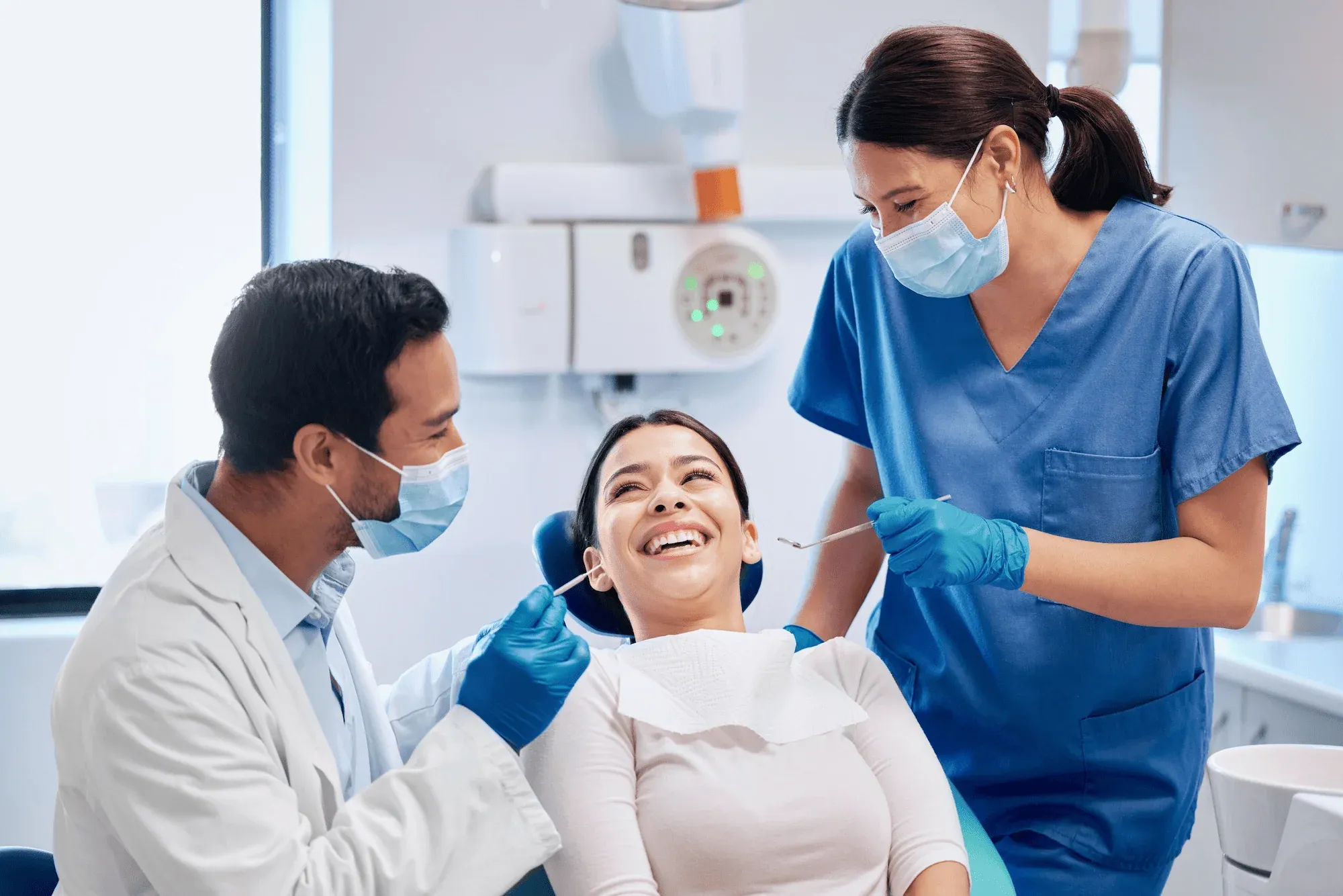Cook Family Dentistry patient receiving a gentle dental checkup in Santa Rosa Beach, FL