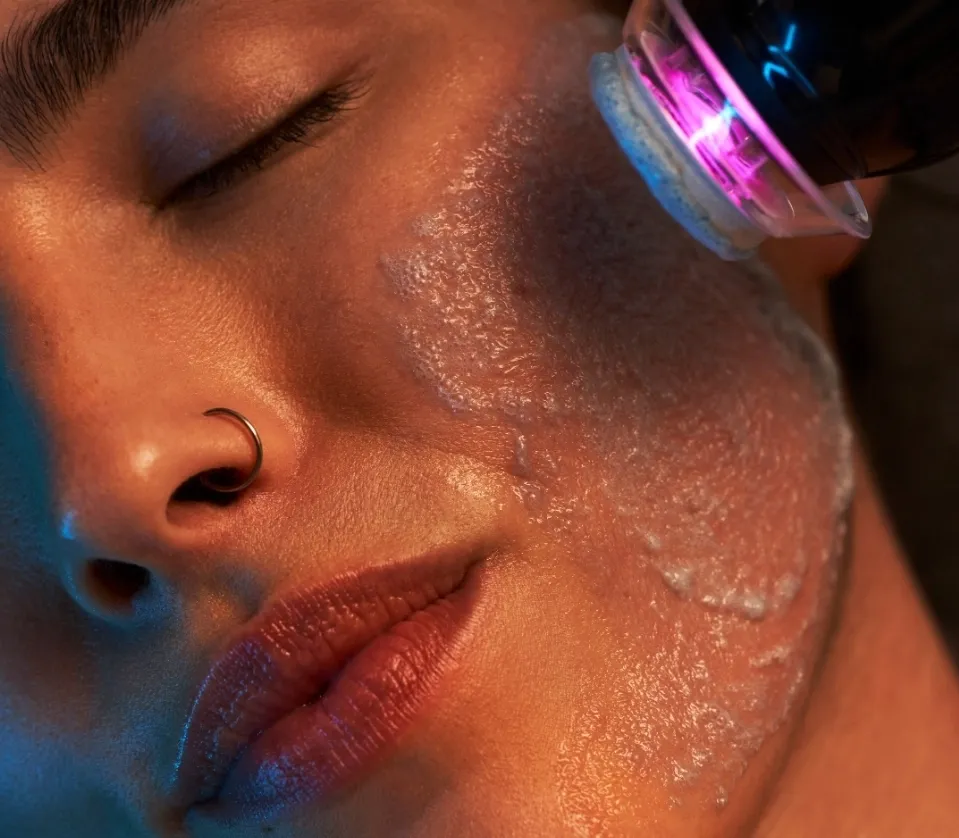 Patient consultation for Glo2Facial at Mint Aesthetics & Skin Indianapolis