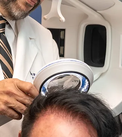 Hair loss treatment consultation at DSI Hair in Algonquin, IL