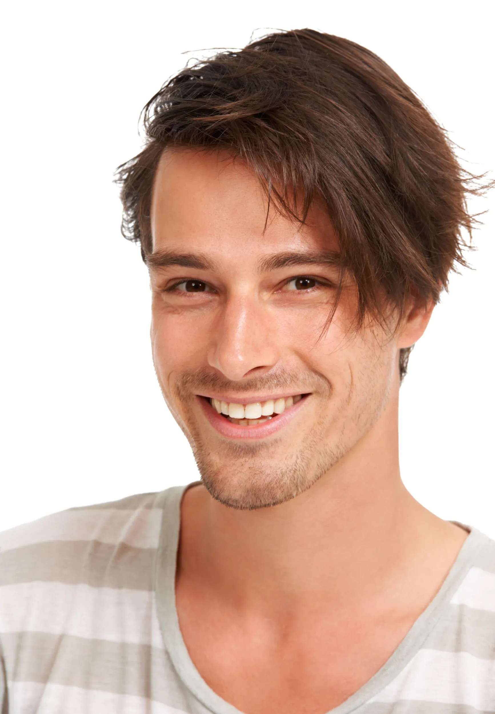 Confident patient portrait representing an ideal Carbon Laser Facial candidate